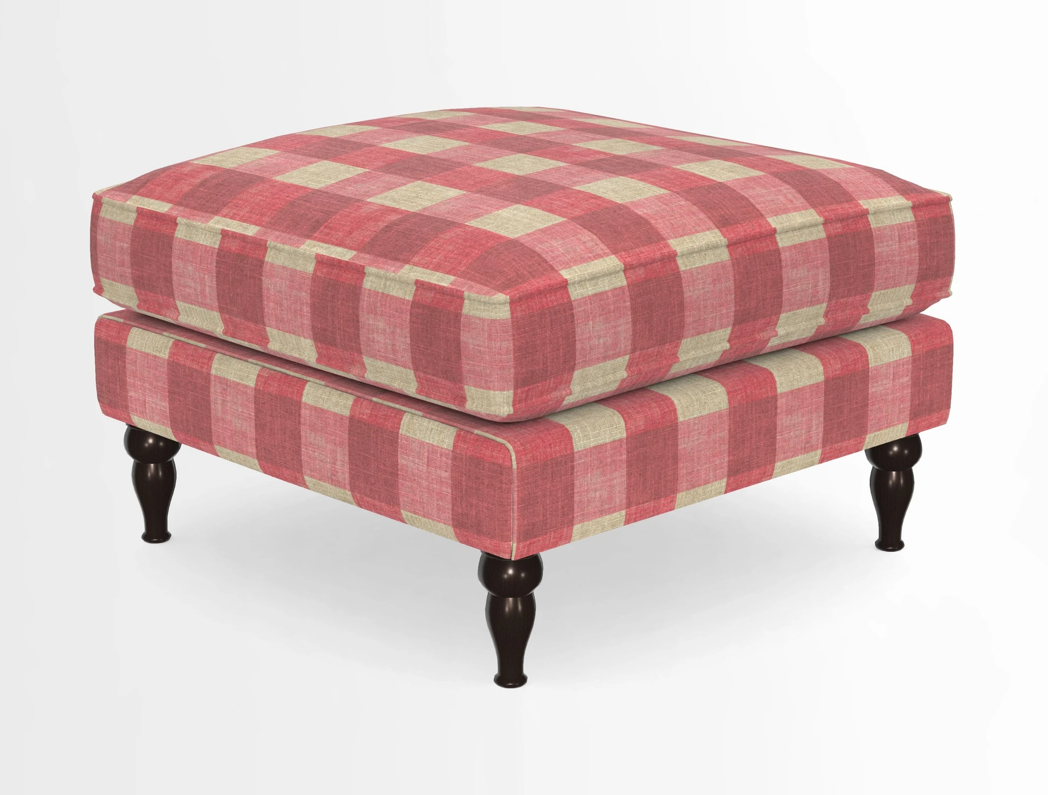 Cooksbridge Standard Footstool in Two Tone Plain Biscuit