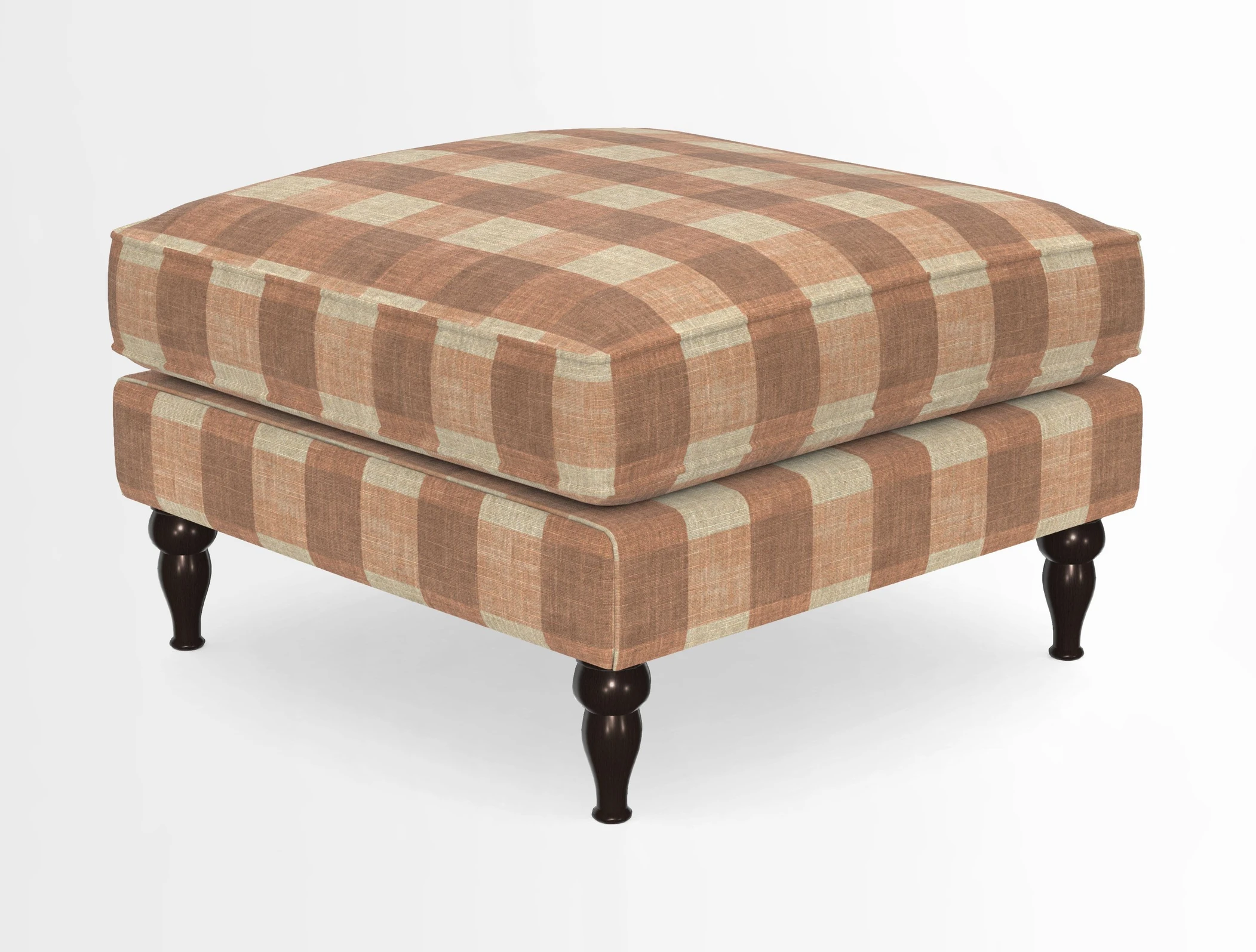 Cooksbridge Standard Footstool in Two Tone Plain Biscuit