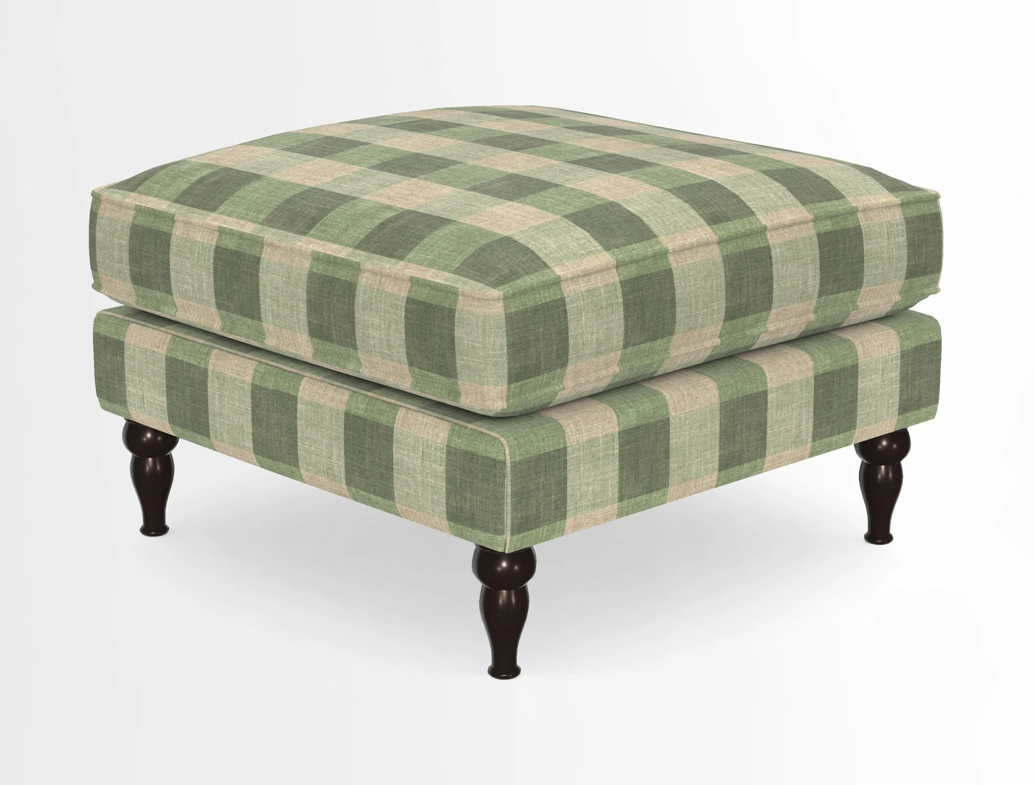Cooksbridge Standard Footstool in Two Tone Plain Biscuit