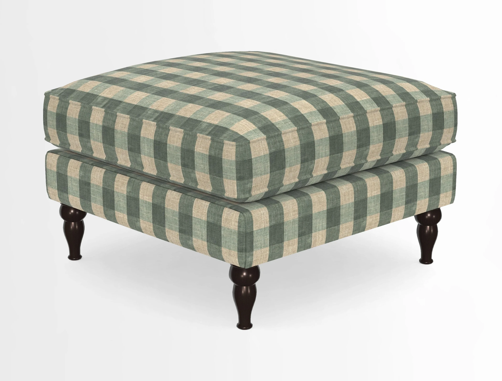 Cooksbridge Standard Footstool in Two Tone Plain Biscuit