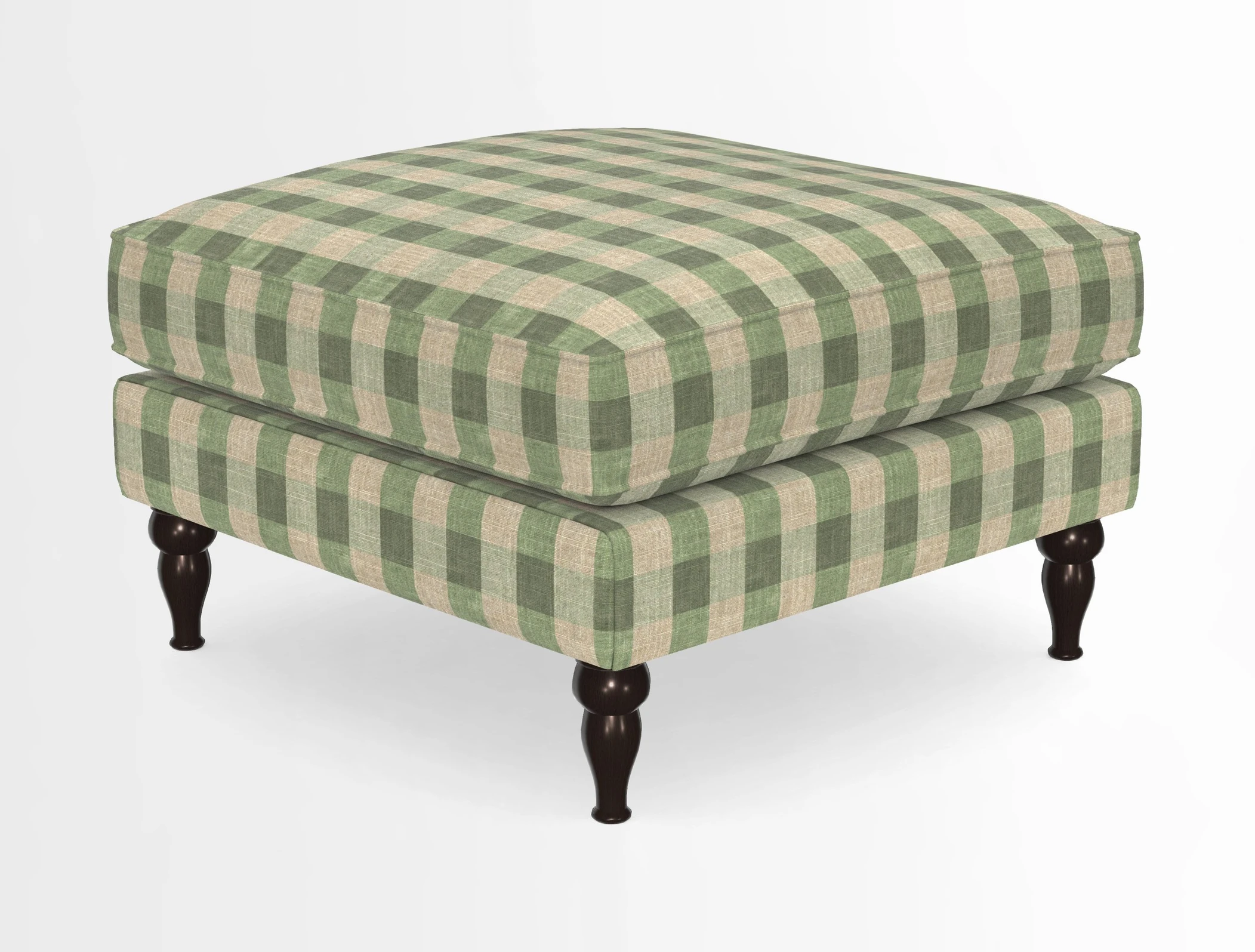 Cooksbridge Standard Footstool in Two Tone Plain Biscuit