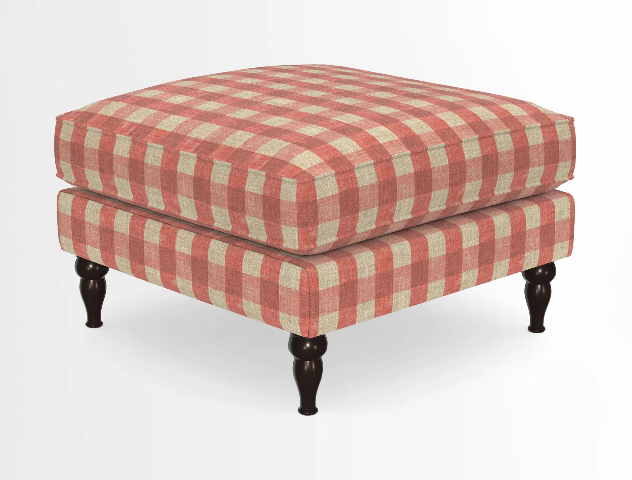 Cooksbridge Standard Footstool in Two Tone Plain Biscuit