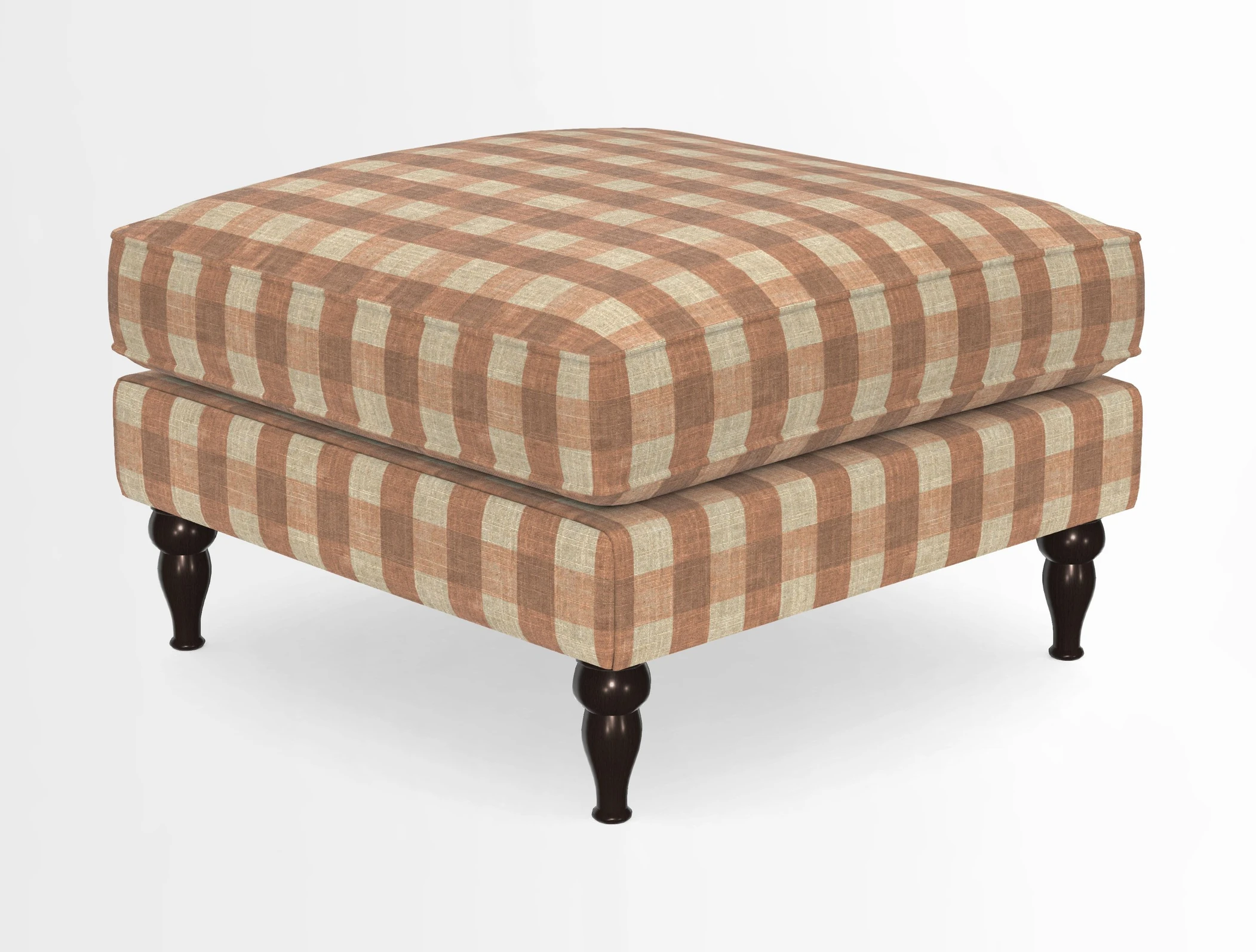 Cooksbridge Standard Footstool in Two Tone Plain Biscuit