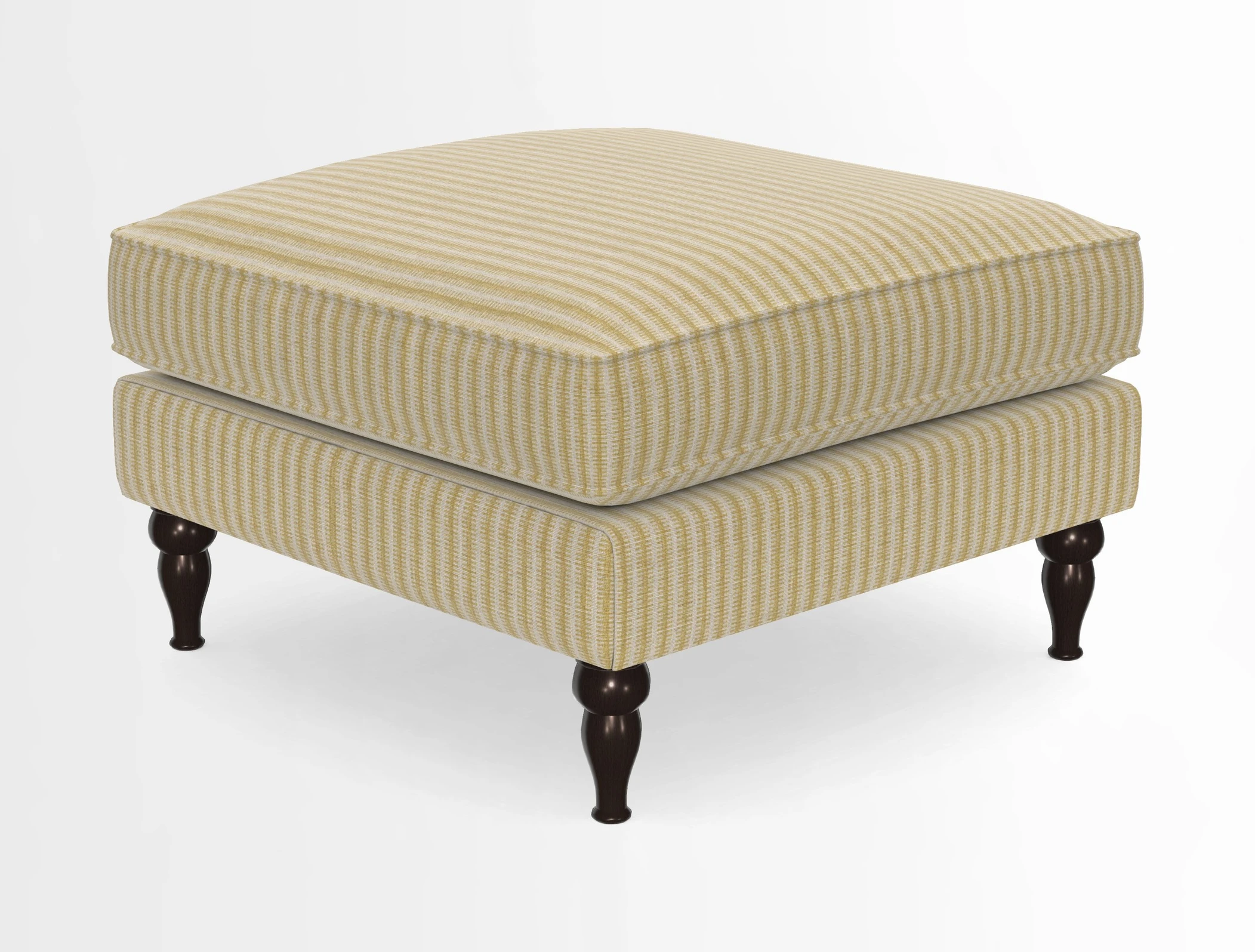 Cooksbridge Standard Footstool in Two Tone Plain Biscuit