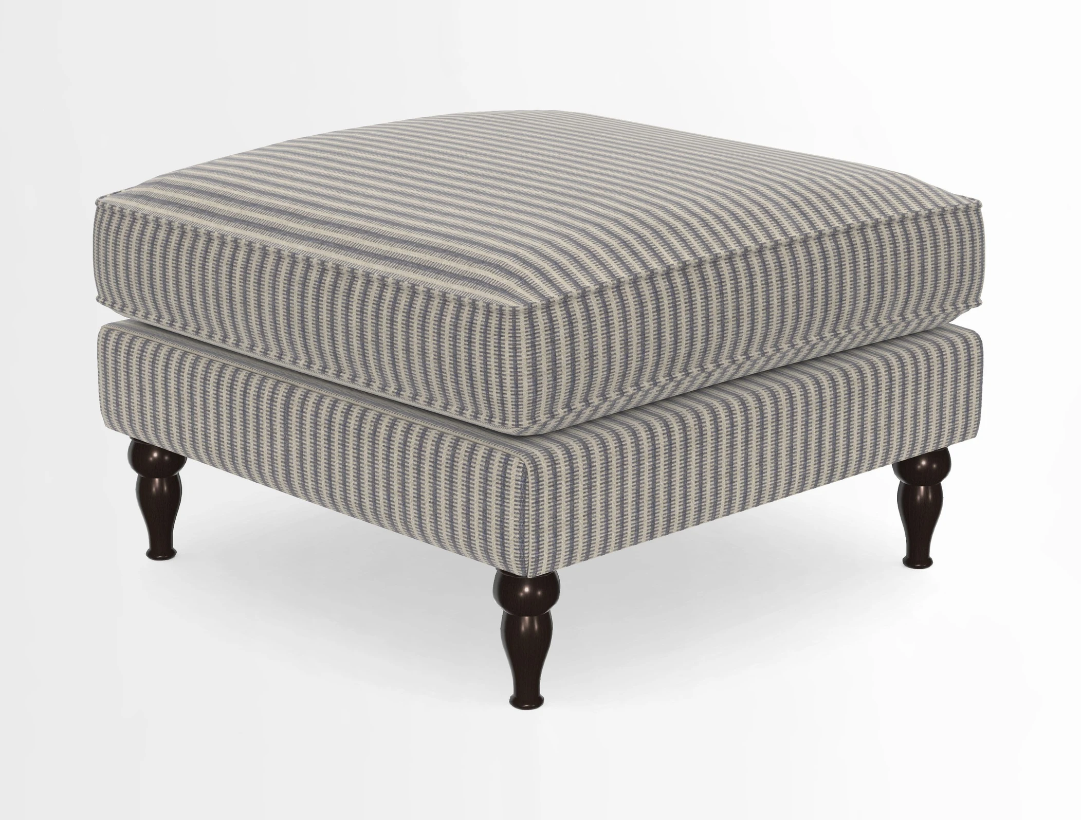 Cooksbridge Standard Footstool in Two Tone Plain Biscuit