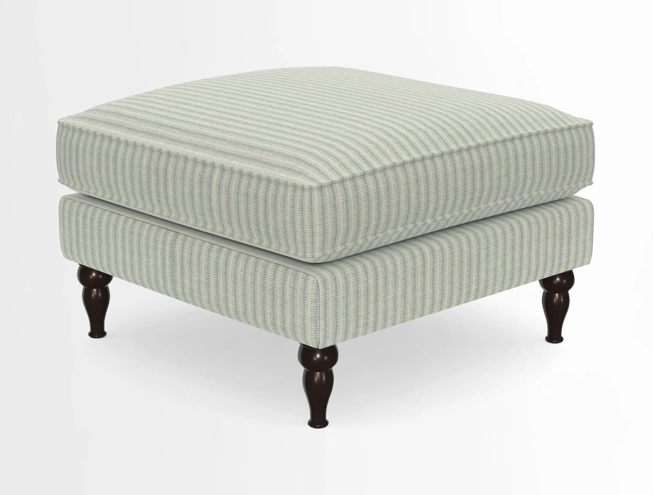 Cooksbridge Standard Footstool in Two Tone Plain Biscuit