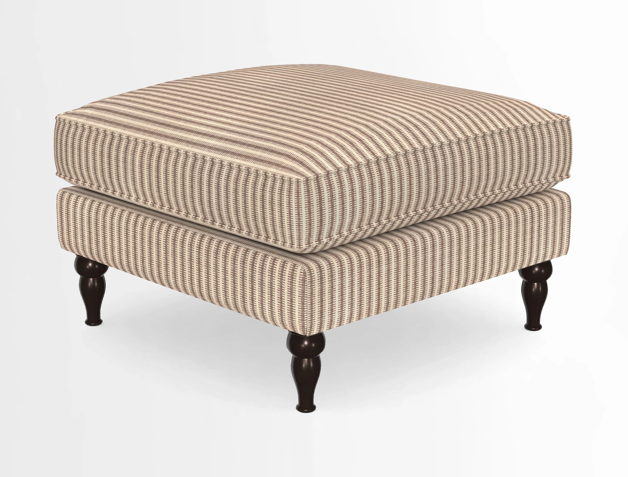 Cooksbridge Standard Footstool in Two Tone Plain Biscuit