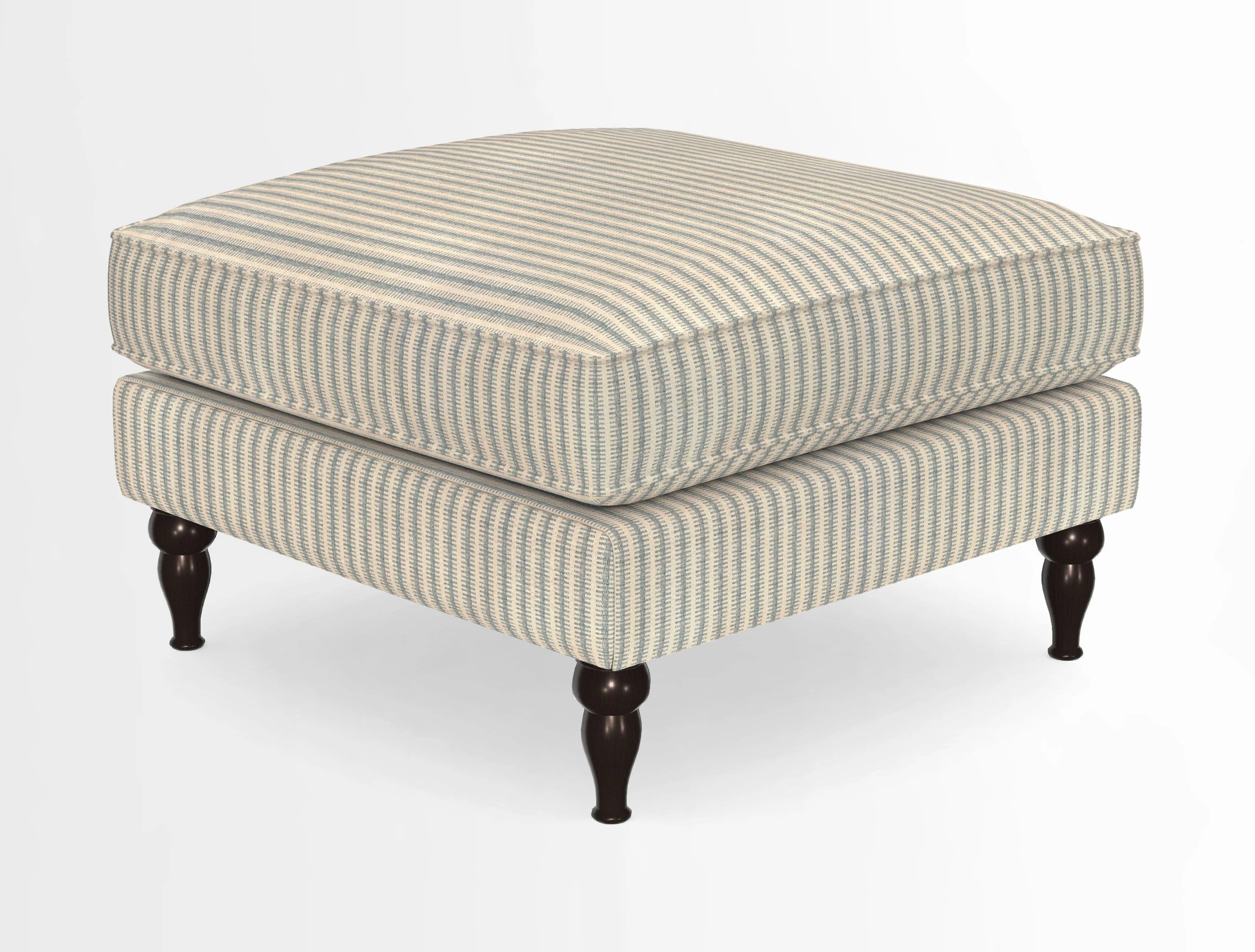 Cooksbridge Standard Footstool in Two Tone Plain Biscuit