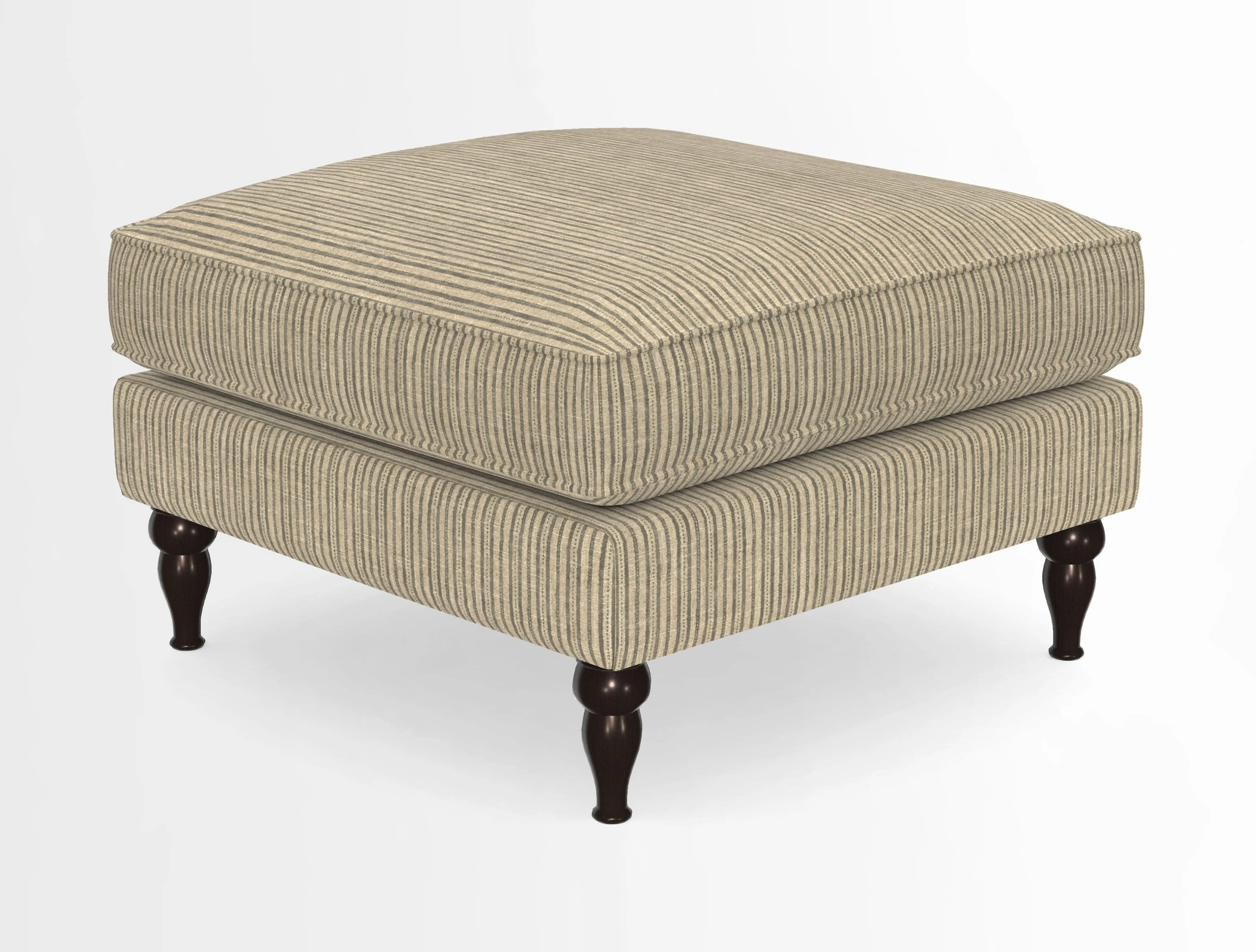 Cooksbridge Standard Footstool in Two Tone Plain Biscuit