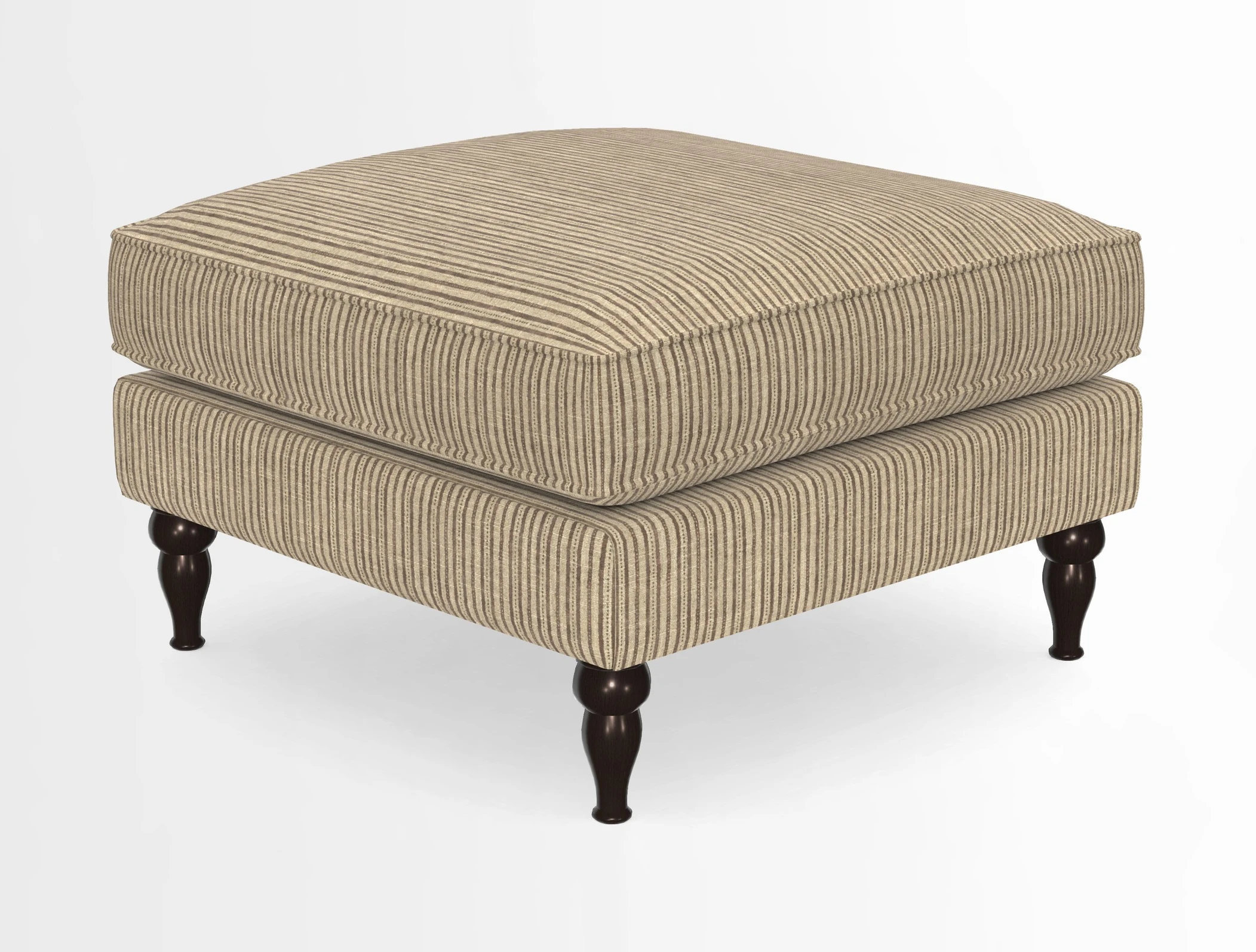 Cooksbridge Standard Footstool in Two Tone Plain Biscuit