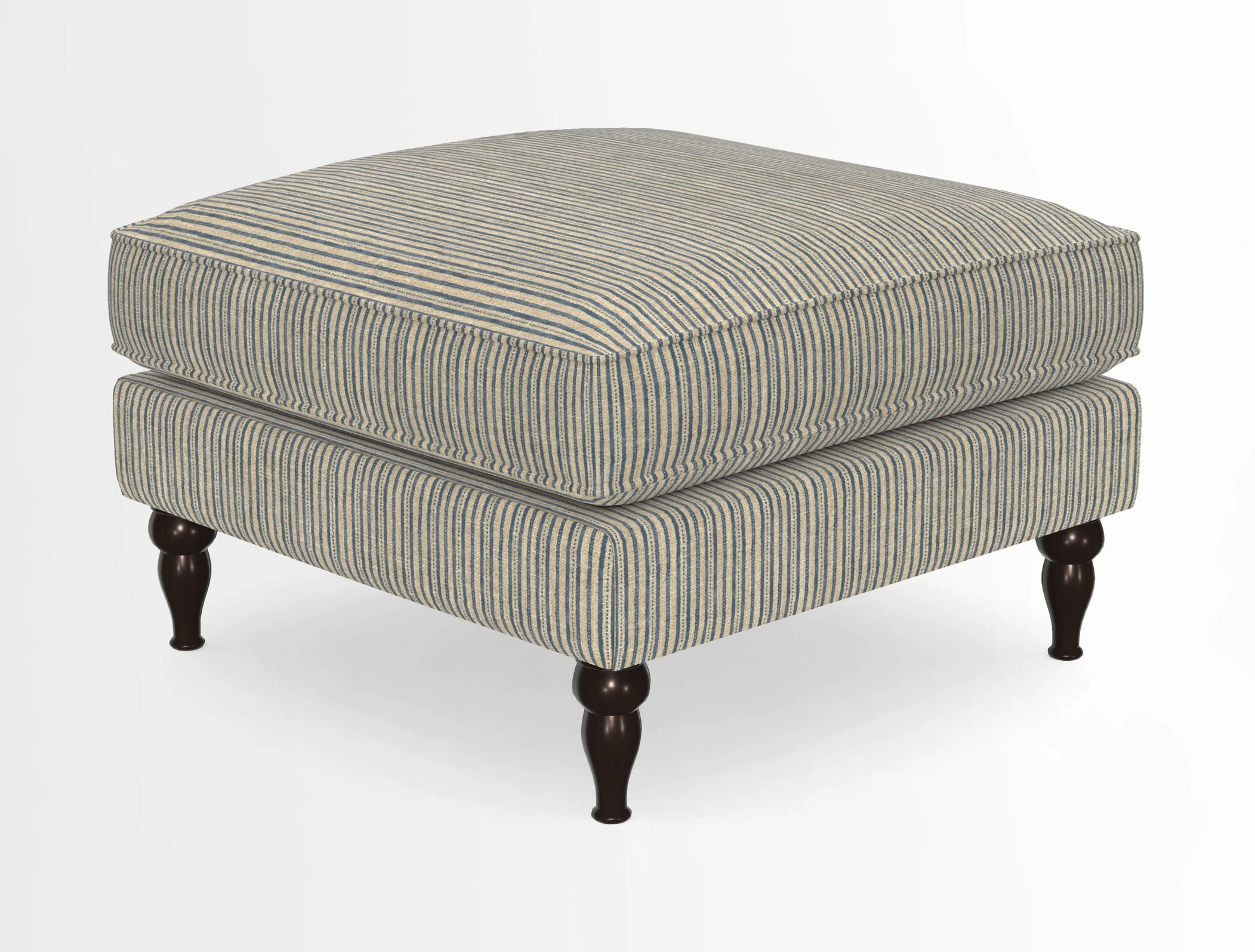 Cooksbridge Standard Footstool in Two Tone Plain Biscuit