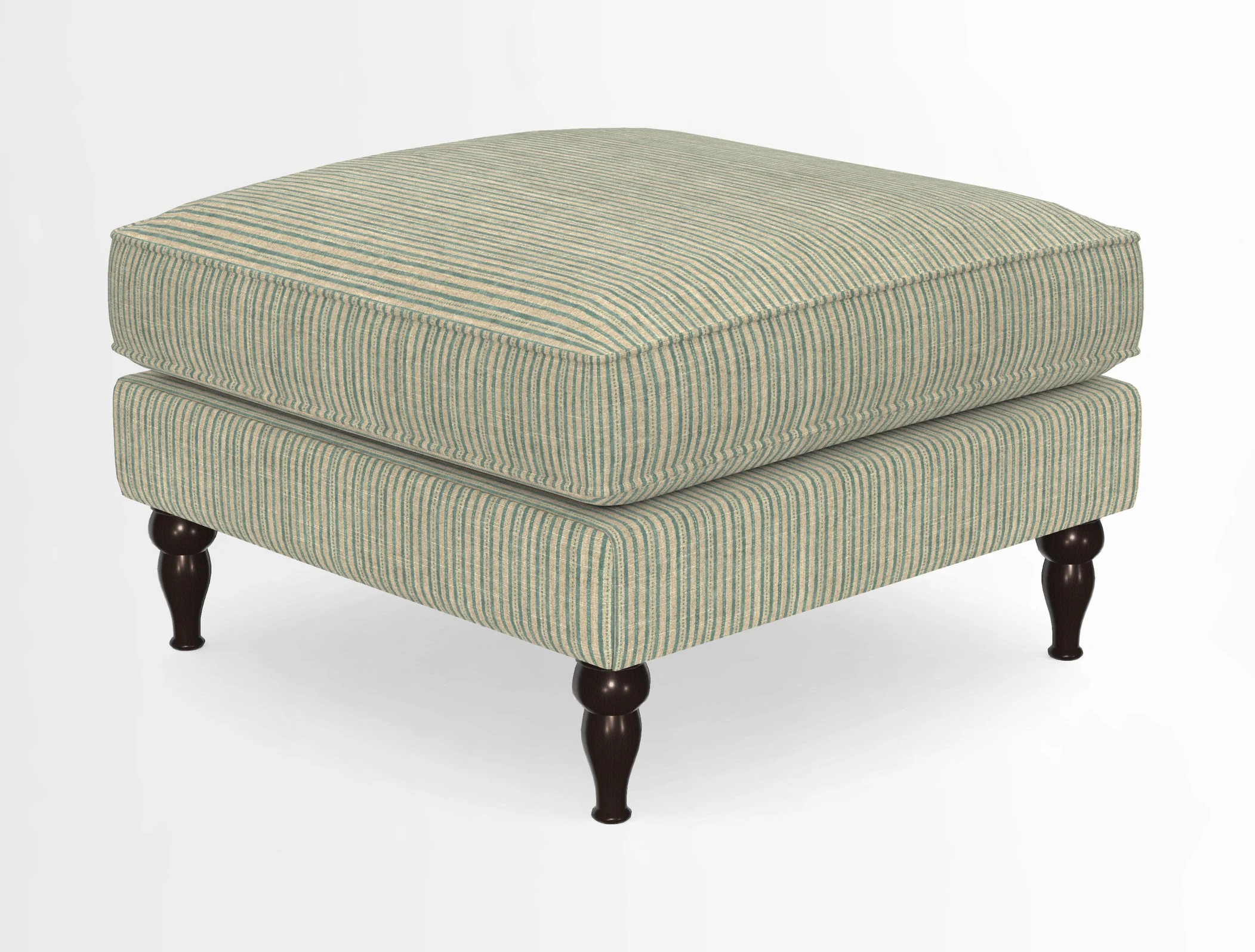 Cooksbridge Standard Footstool in Two Tone Plain Biscuit