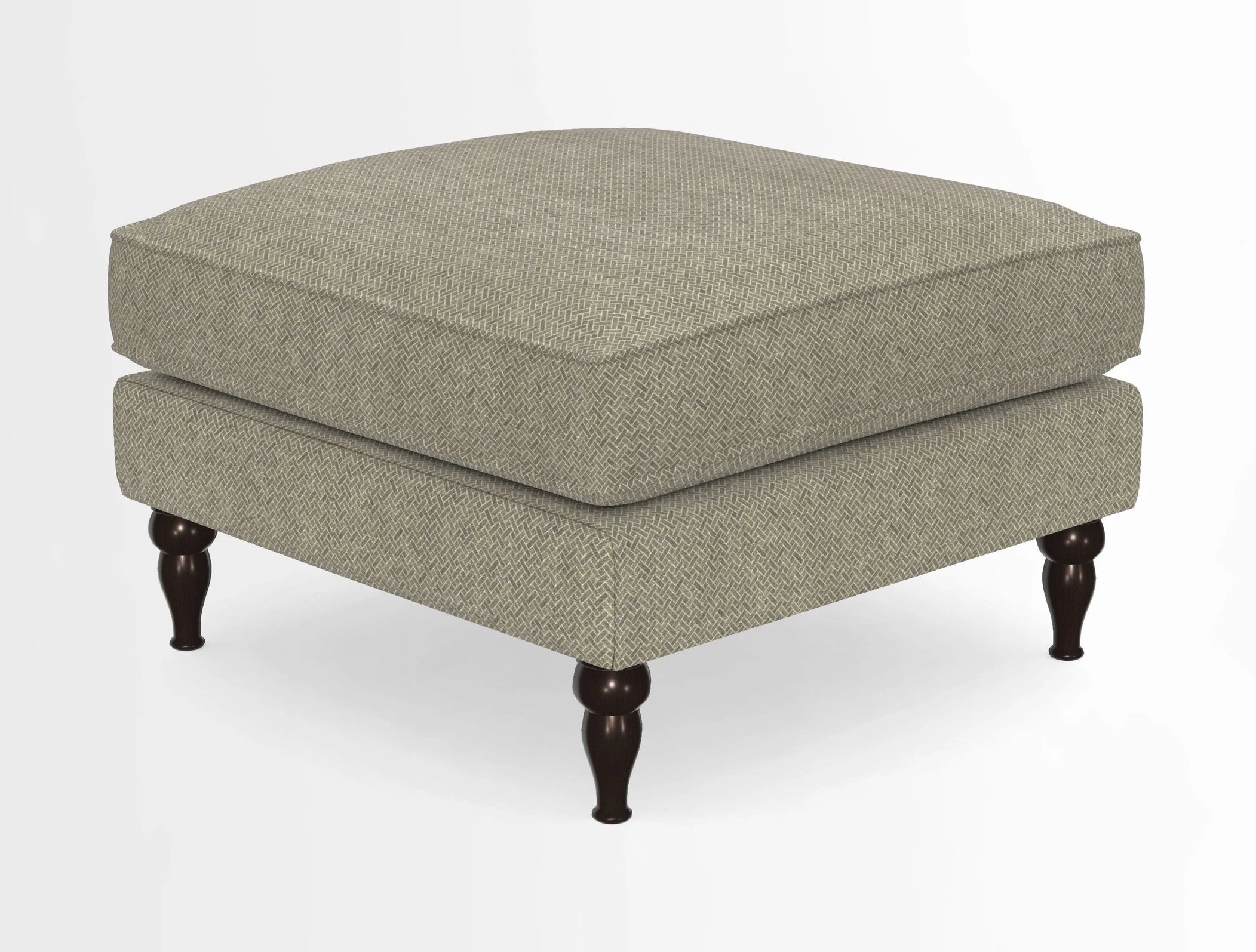 Cooksbridge Standard Footstool in Two Tone Plain Biscuit