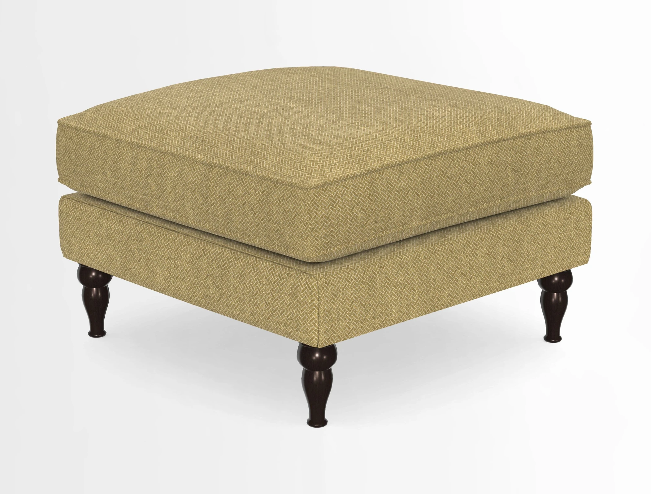 Cooksbridge Standard Footstool in Two Tone Plain Biscuit