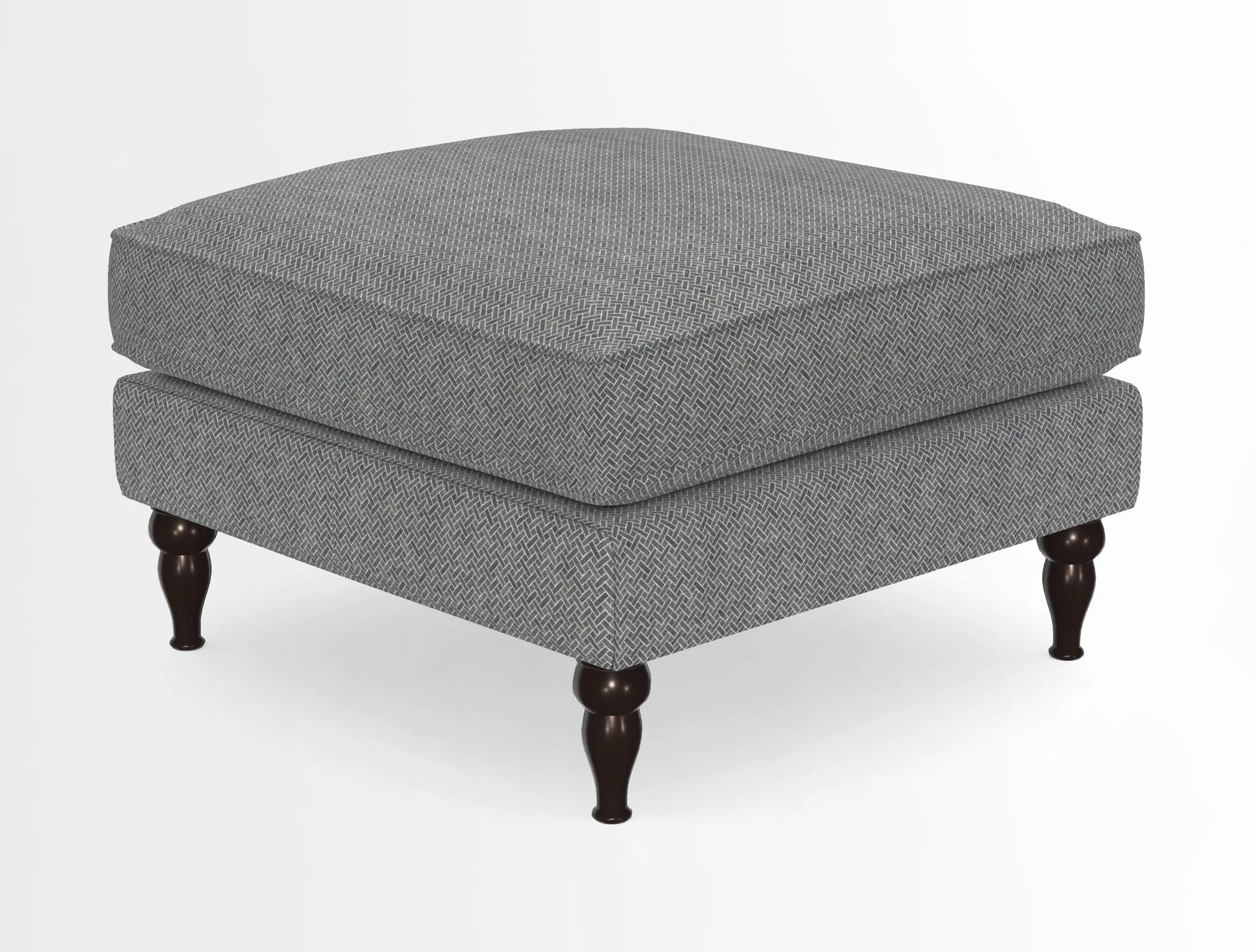 Cooksbridge Standard Footstool in Two Tone Plain Biscuit
