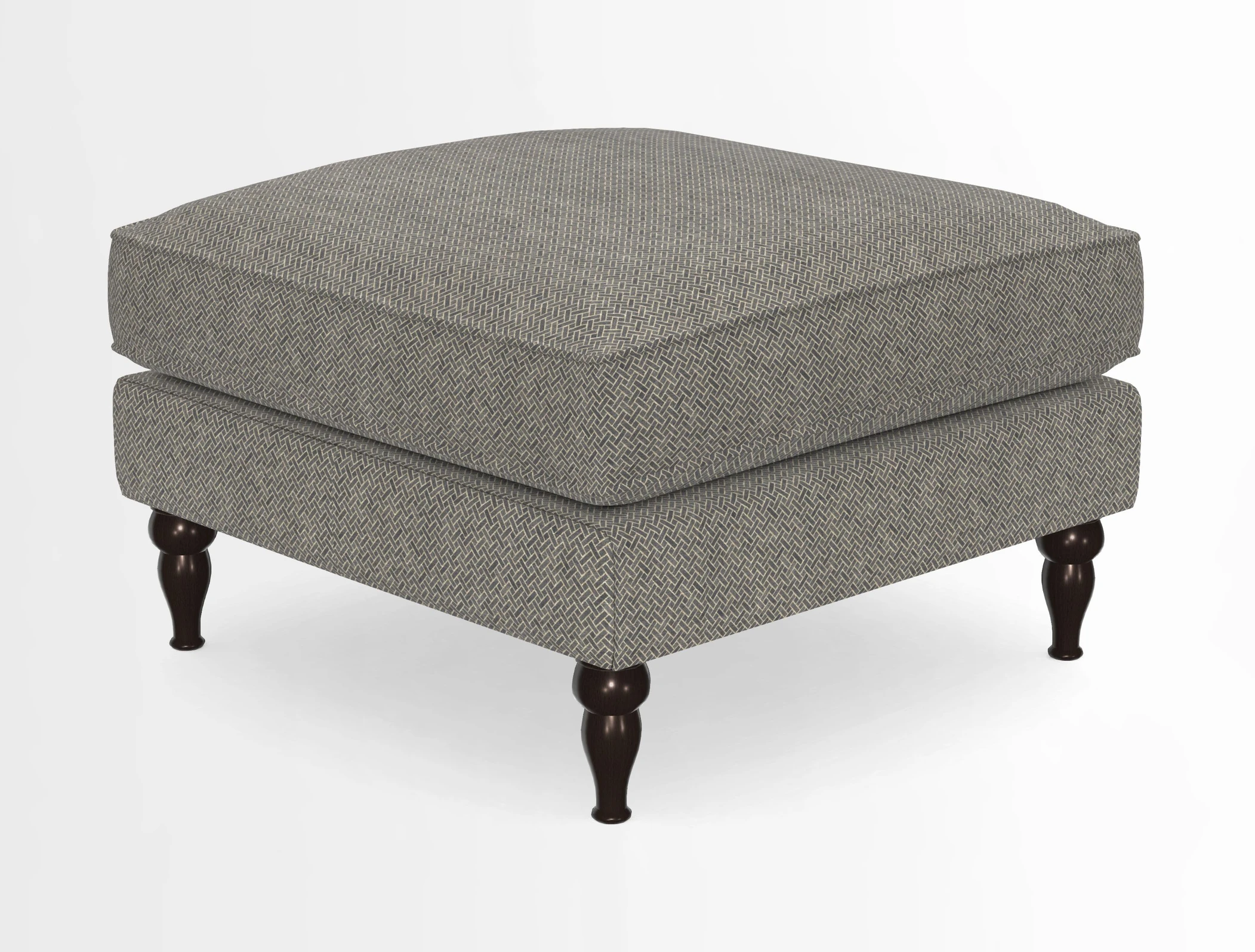 Cooksbridge Standard Footstool in Two Tone Plain Biscuit