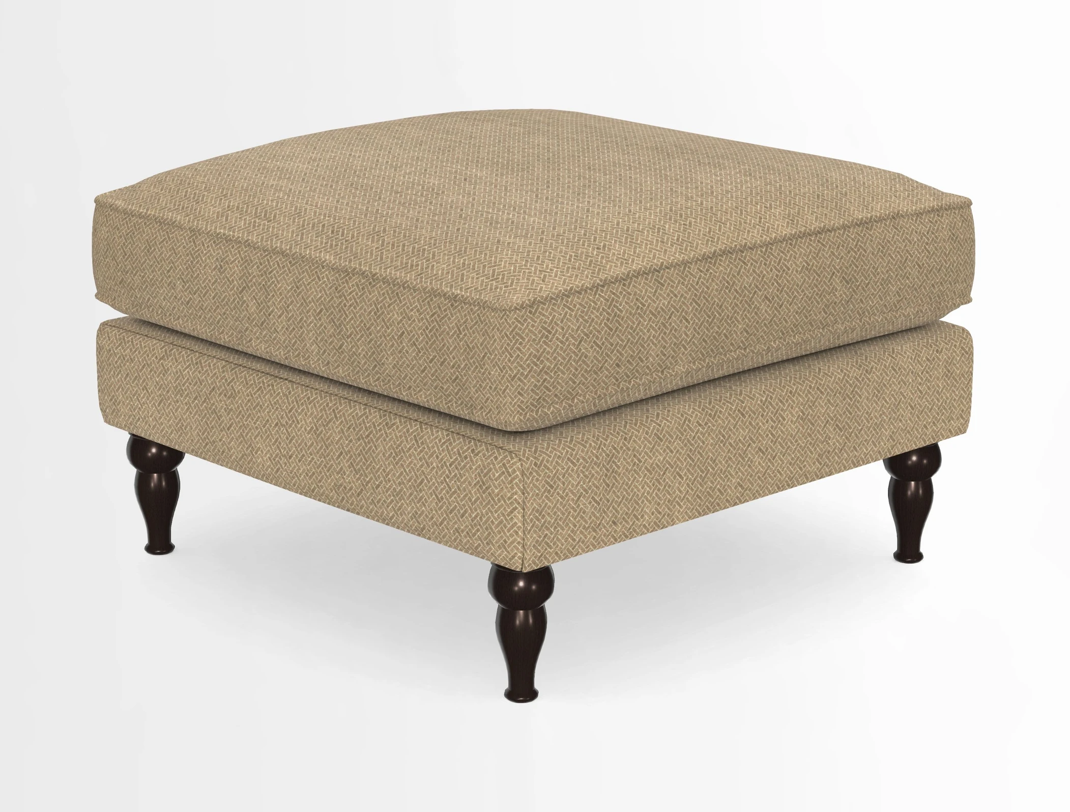 Cooksbridge Standard Footstool in Two Tone Plain Biscuit