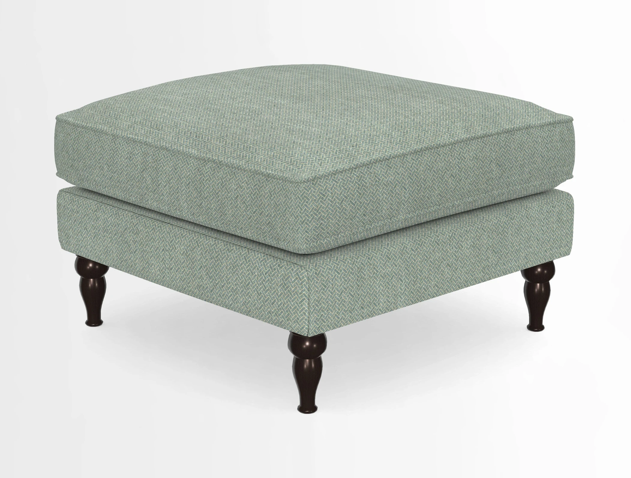Cooksbridge Standard Footstool in Two Tone Plain Biscuit