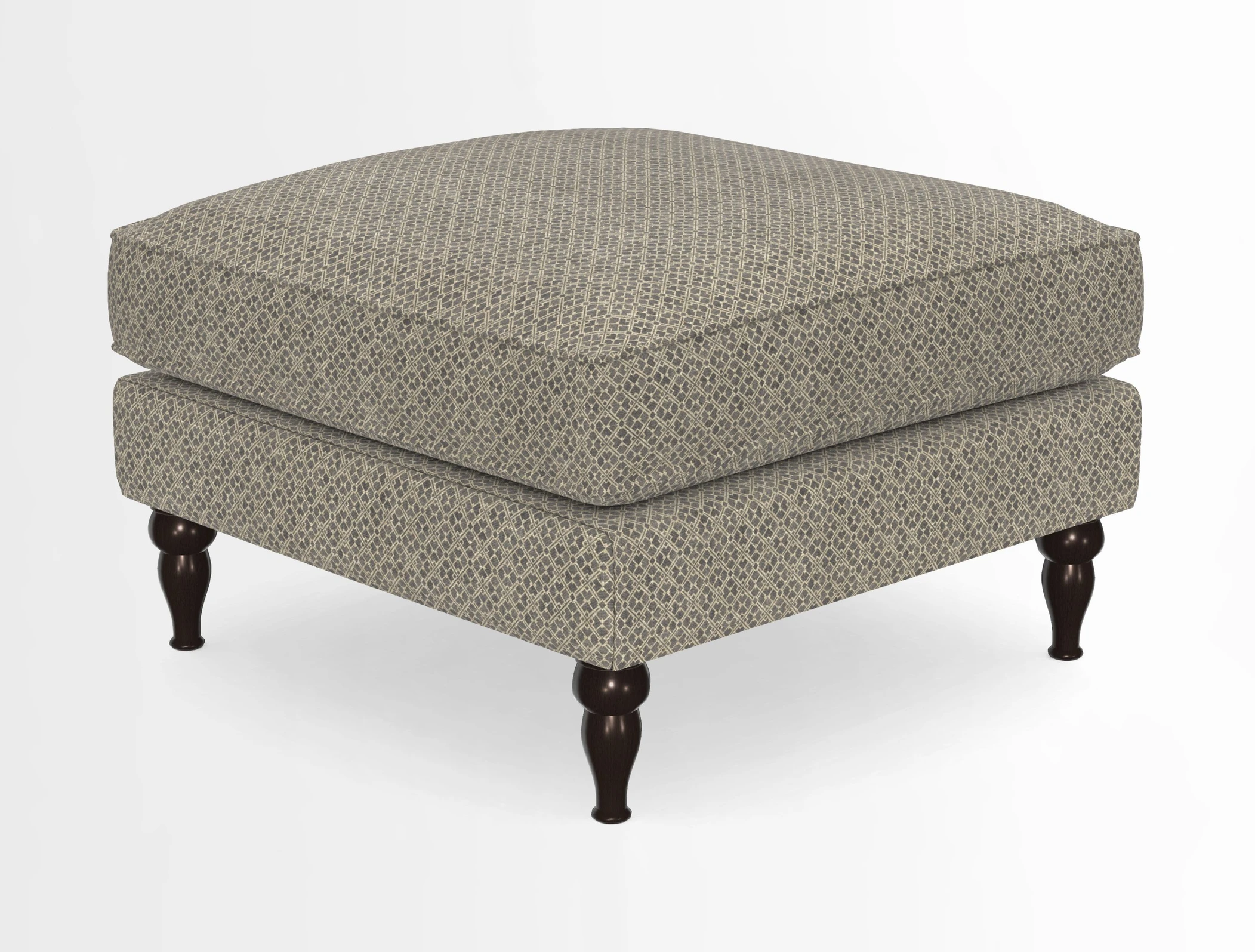 Cooksbridge Standard Footstool in Two Tone Plain Biscuit