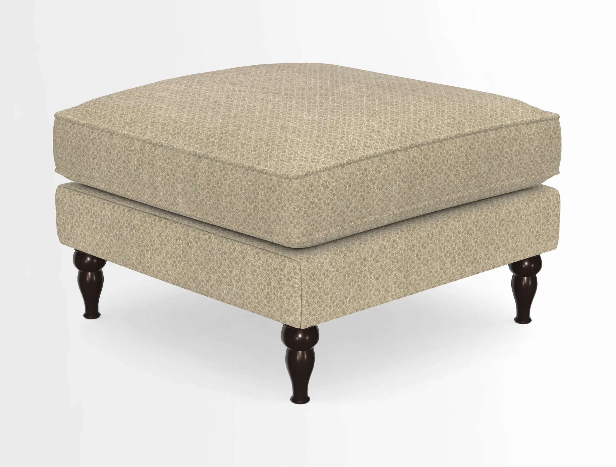 Cooksbridge Standard Footstool in Two Tone Plain Biscuit