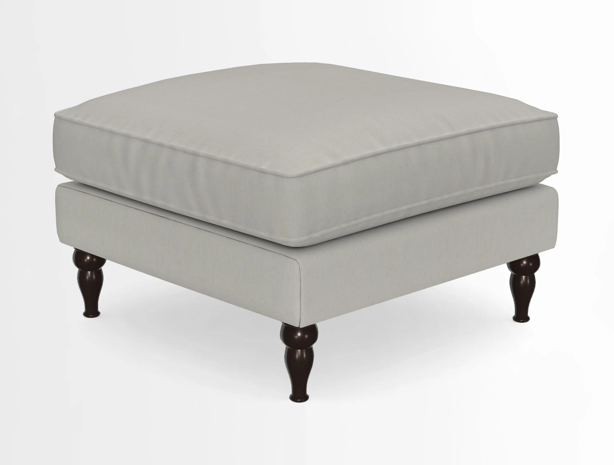 Cooksbridge Standard Footstool in Two Tone Plain Biscuit