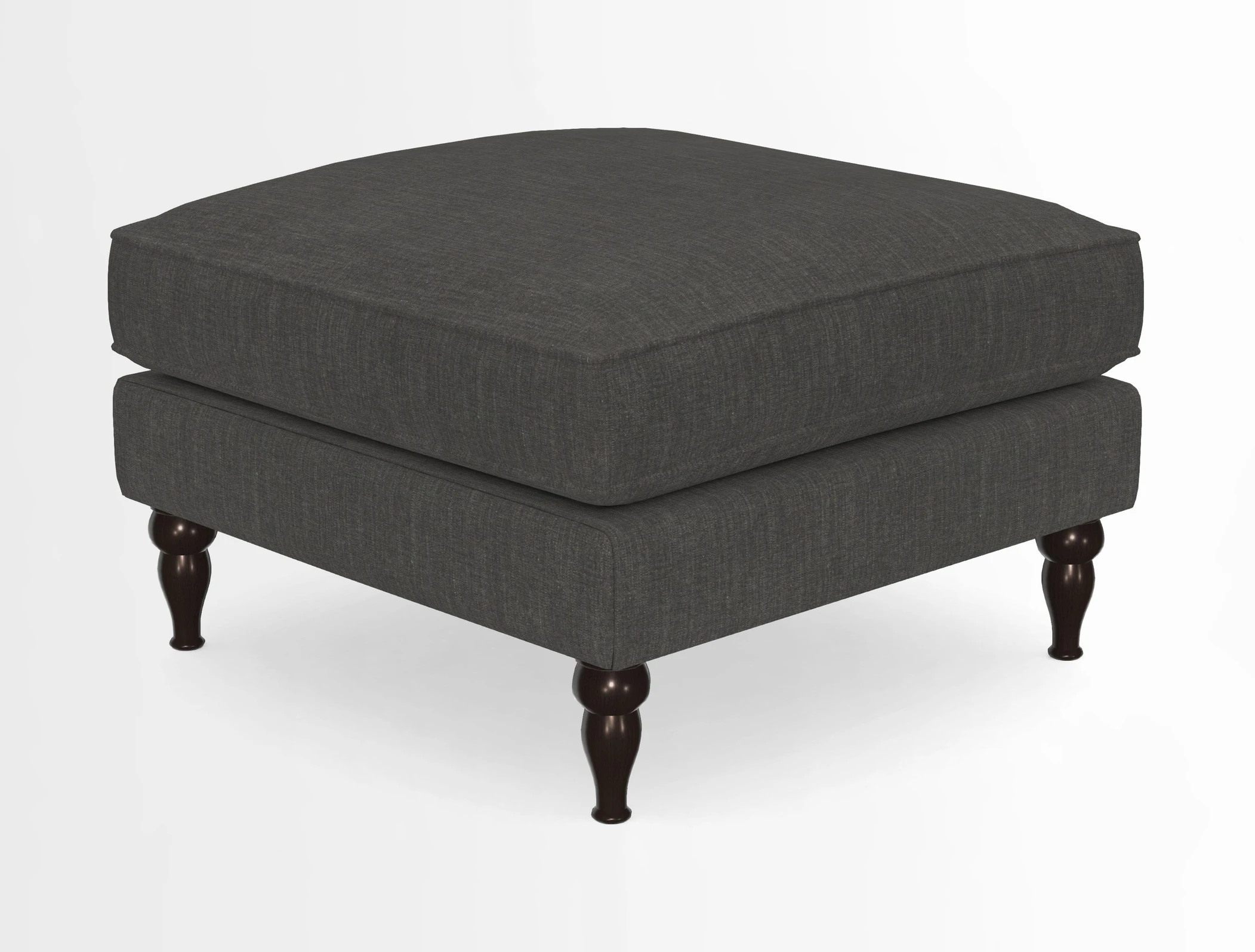 Cooksbridge Standard Footstool in Two Tone Plain Biscuit