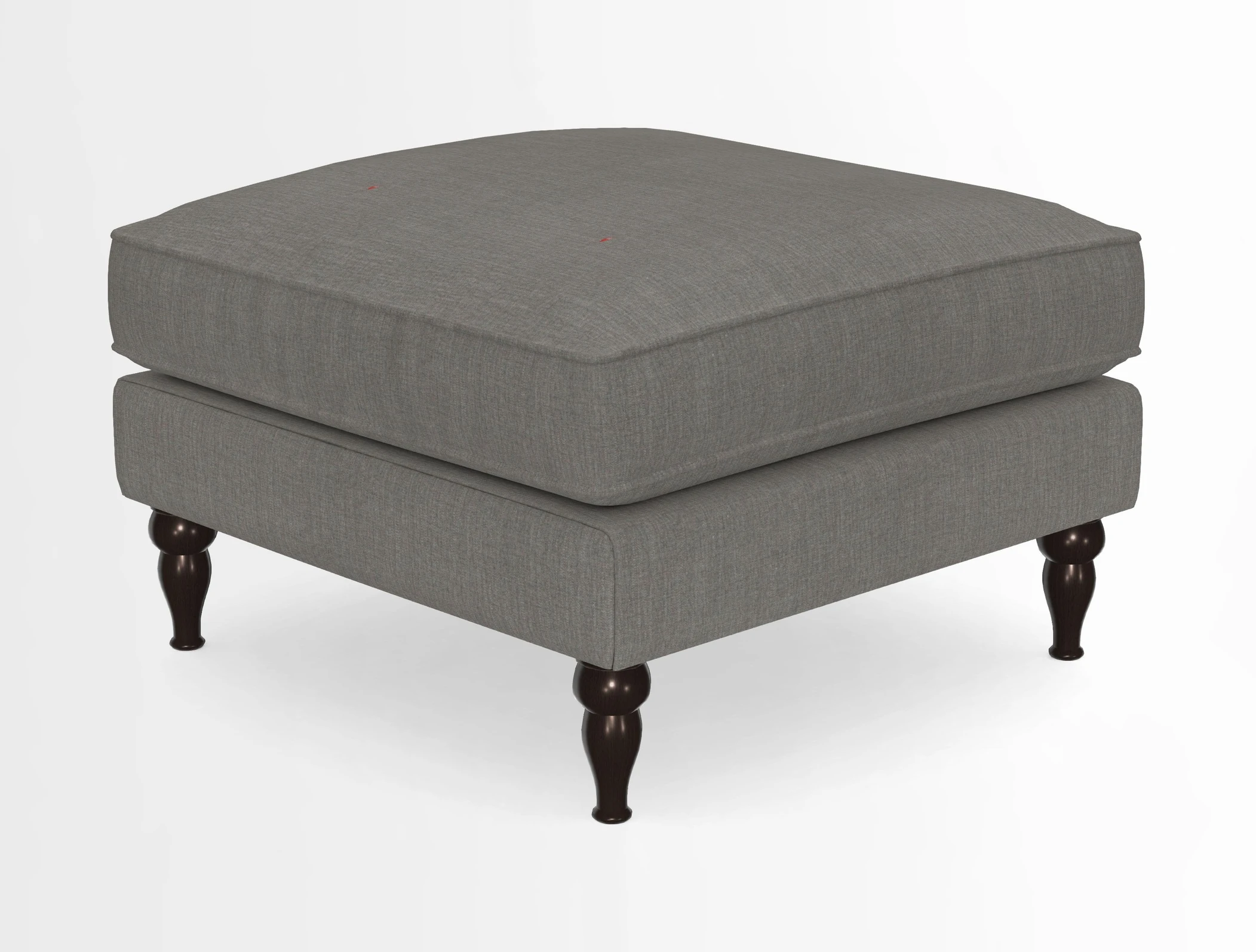 Cooksbridge Standard Footstool in Two Tone Plain Biscuit