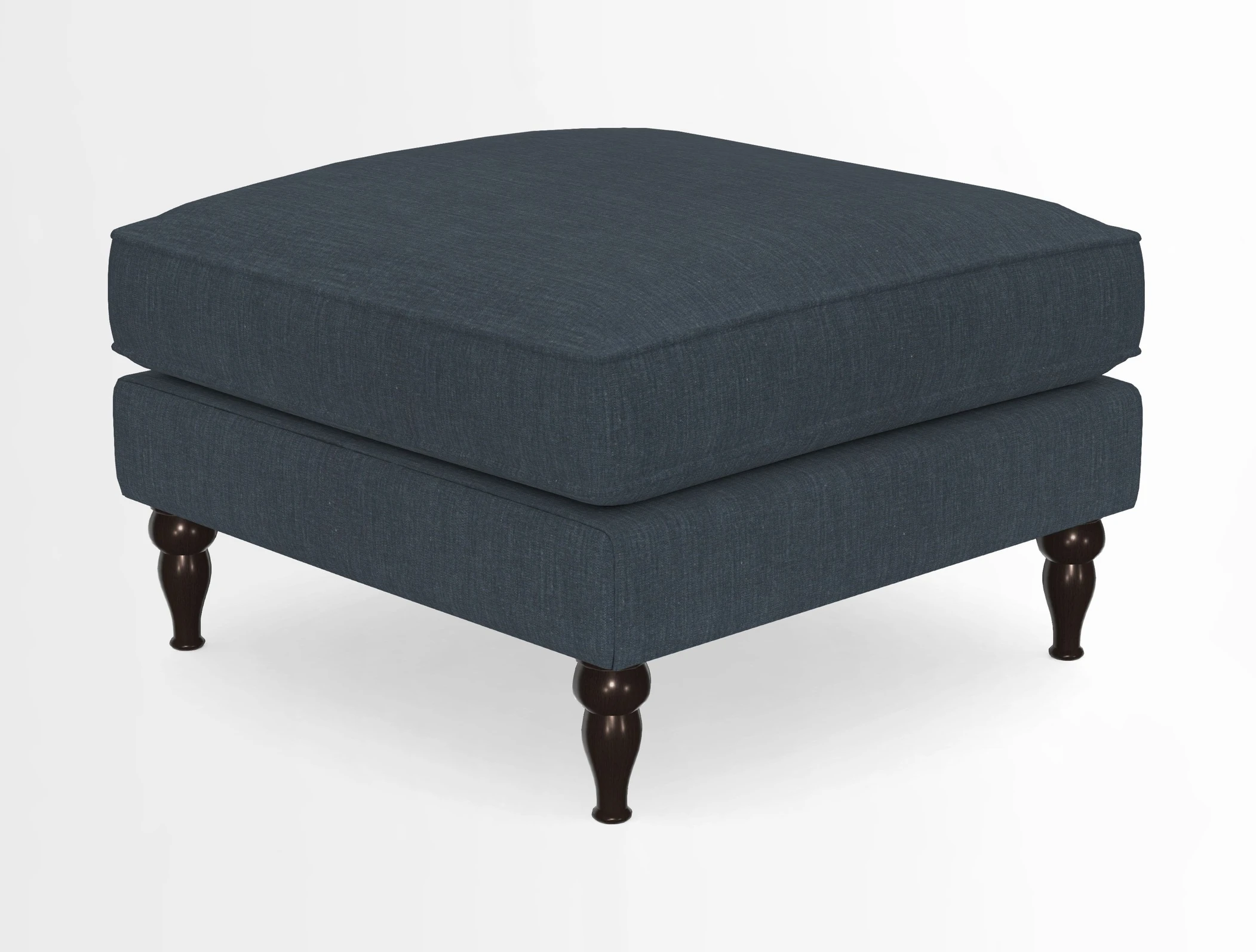 Cooksbridge Standard Footstool in Two Tone Plain Biscuit