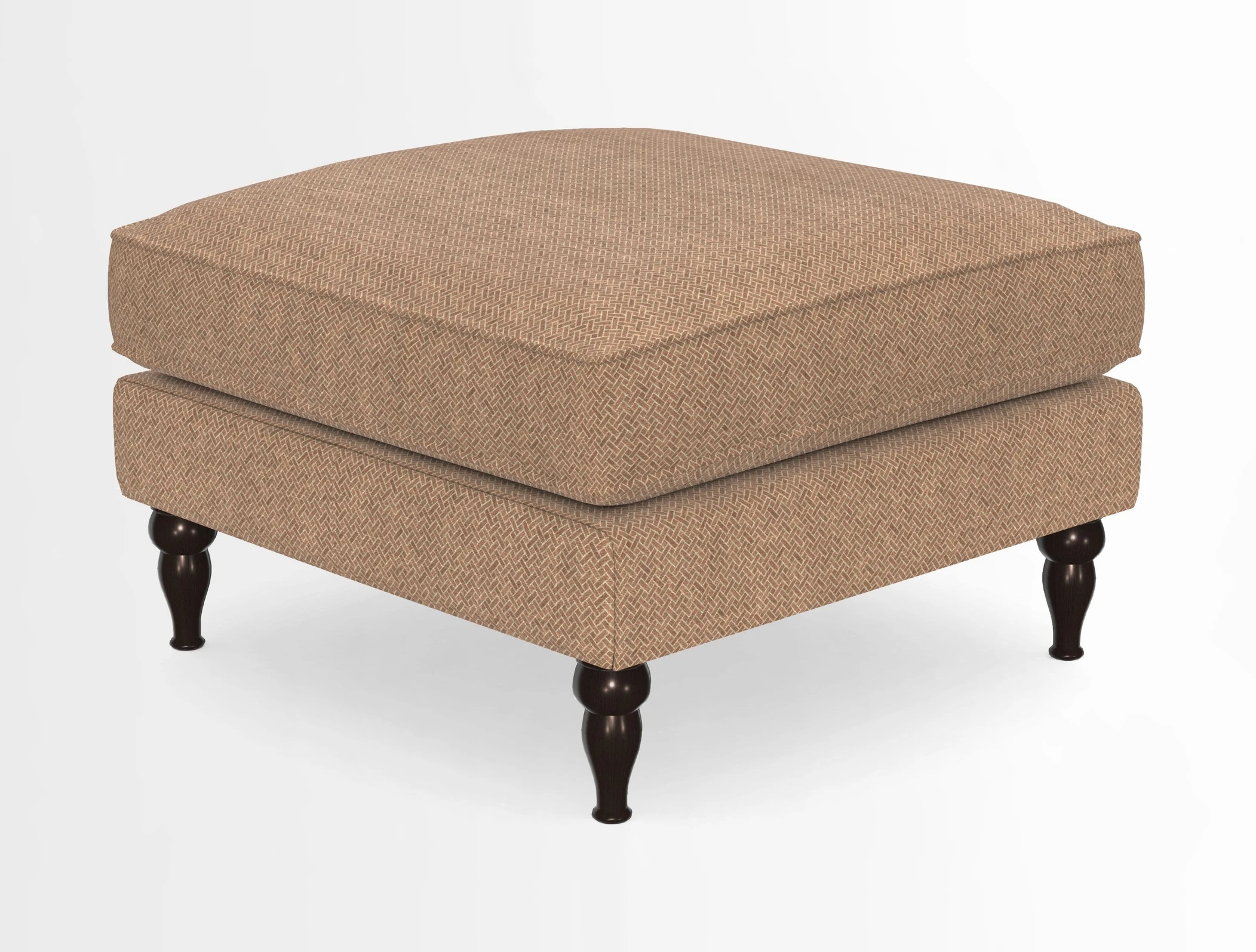 Cooksbridge Standard Footstool in Two Tone Plain Biscuit