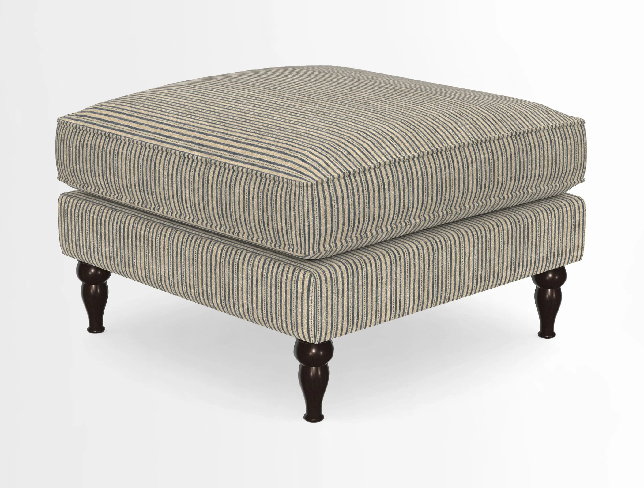 Cooksbridge Standard Footstool in Two Tone Plain Biscuit