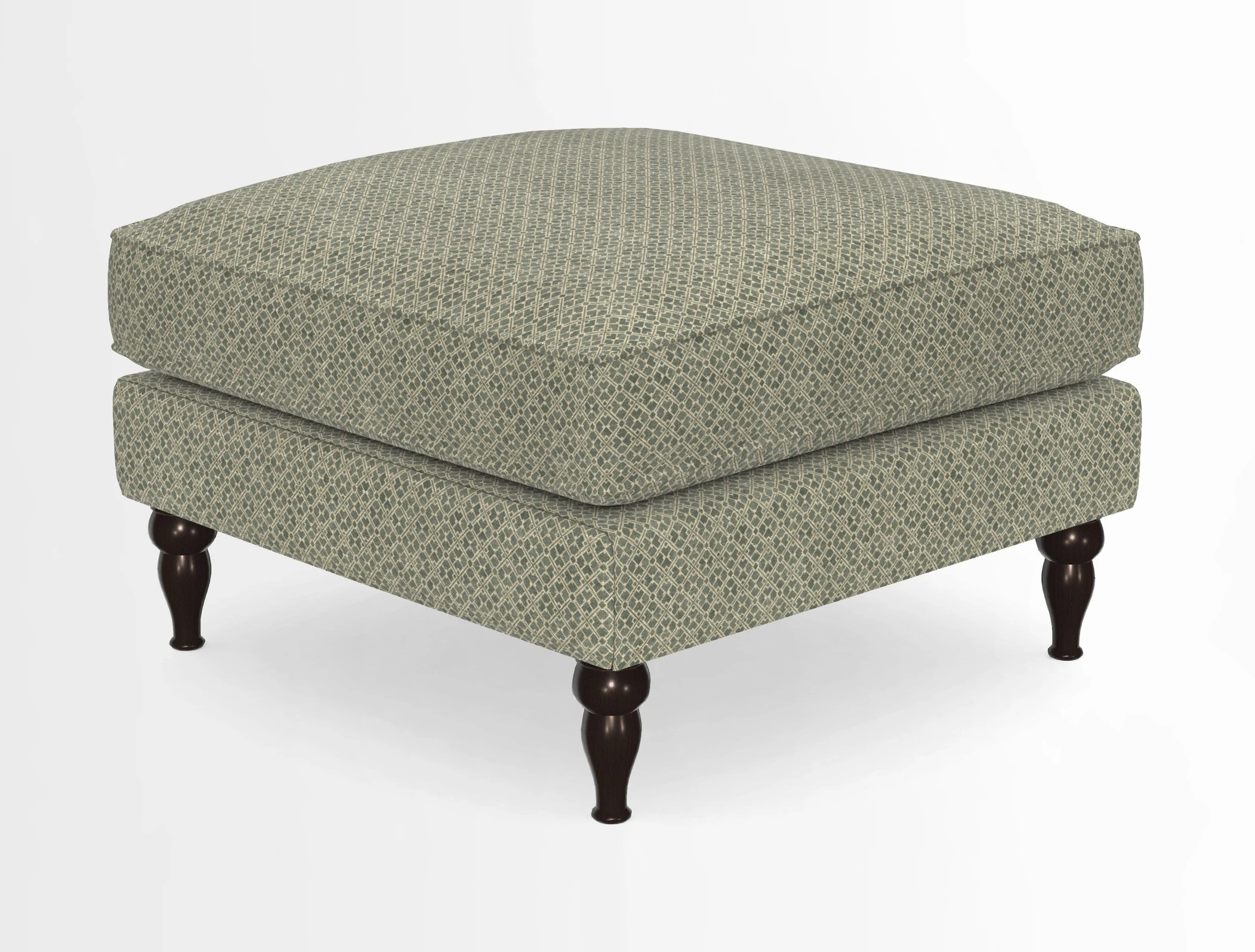Cooksbridge Standard Footstool in Two Tone Plain Biscuit