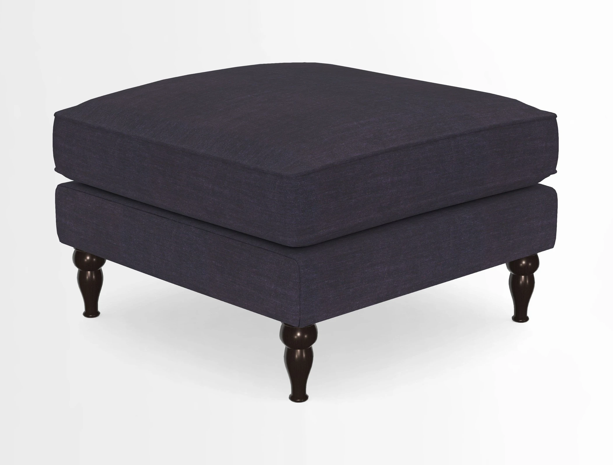 Cooksbridge Standard Footstool in Two Tone Plain Biscuit