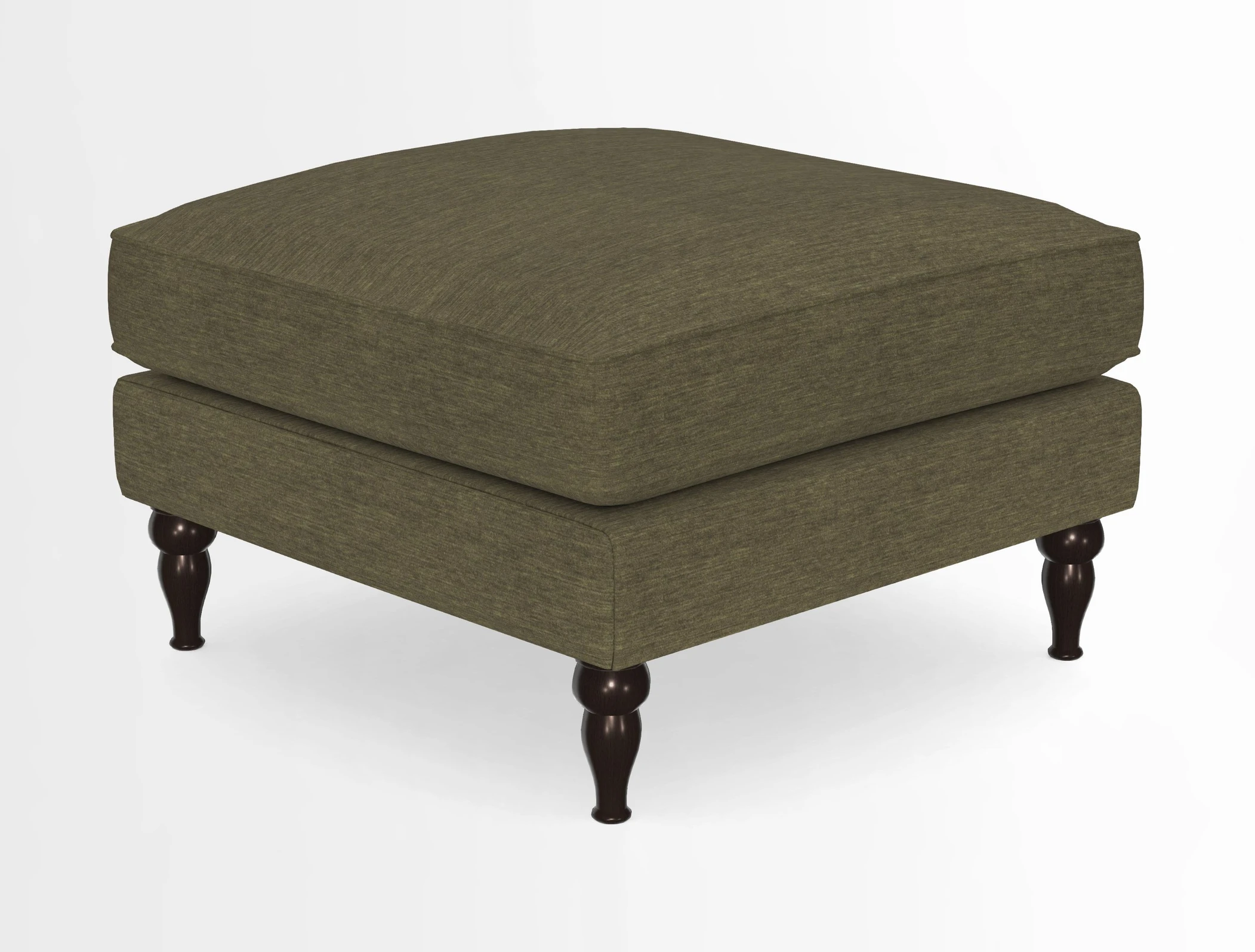 Cooksbridge Standard Footstool in Two Tone Plain Biscuit