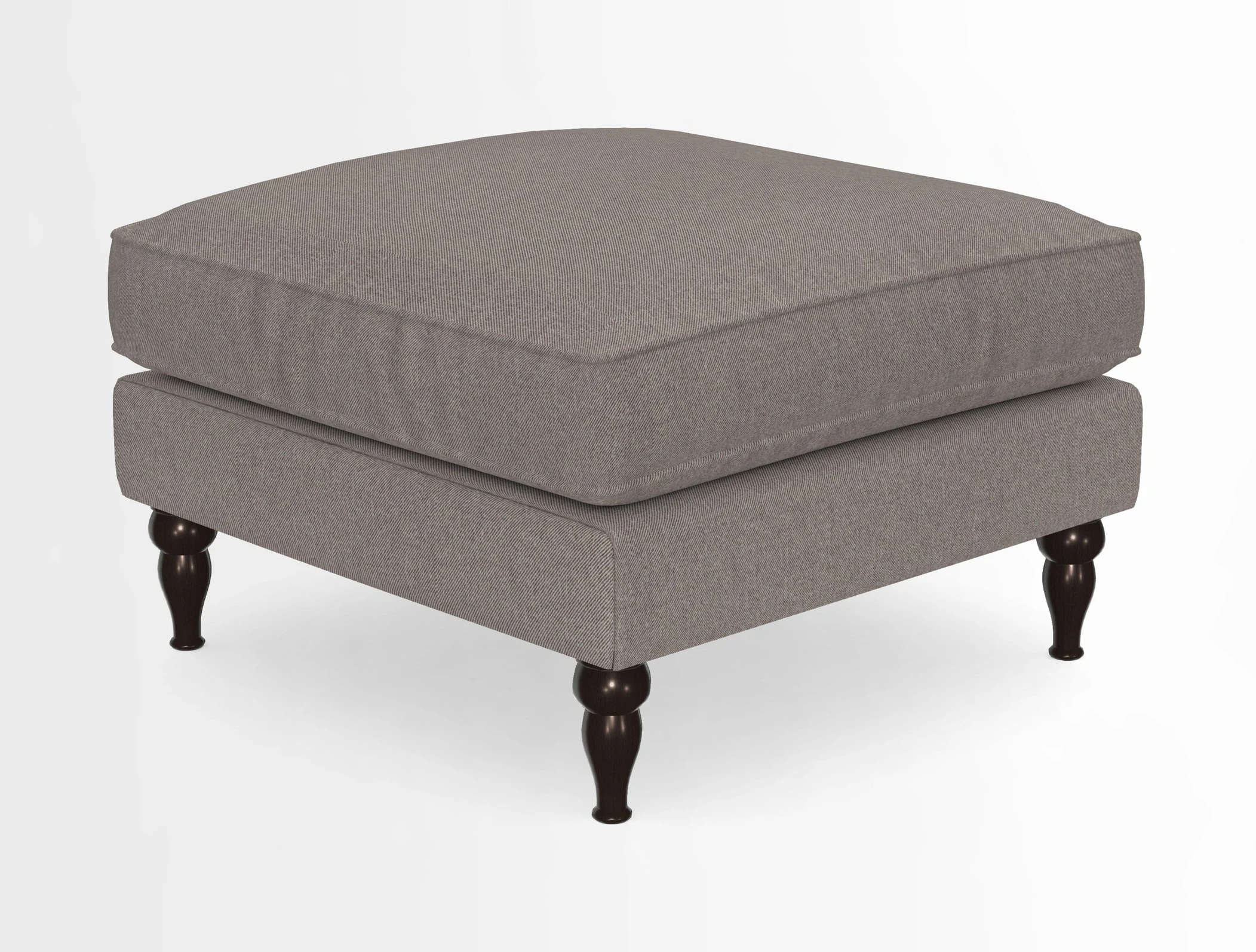Cooksbridge Standard Footstool in Two Tone Plain Biscuit
