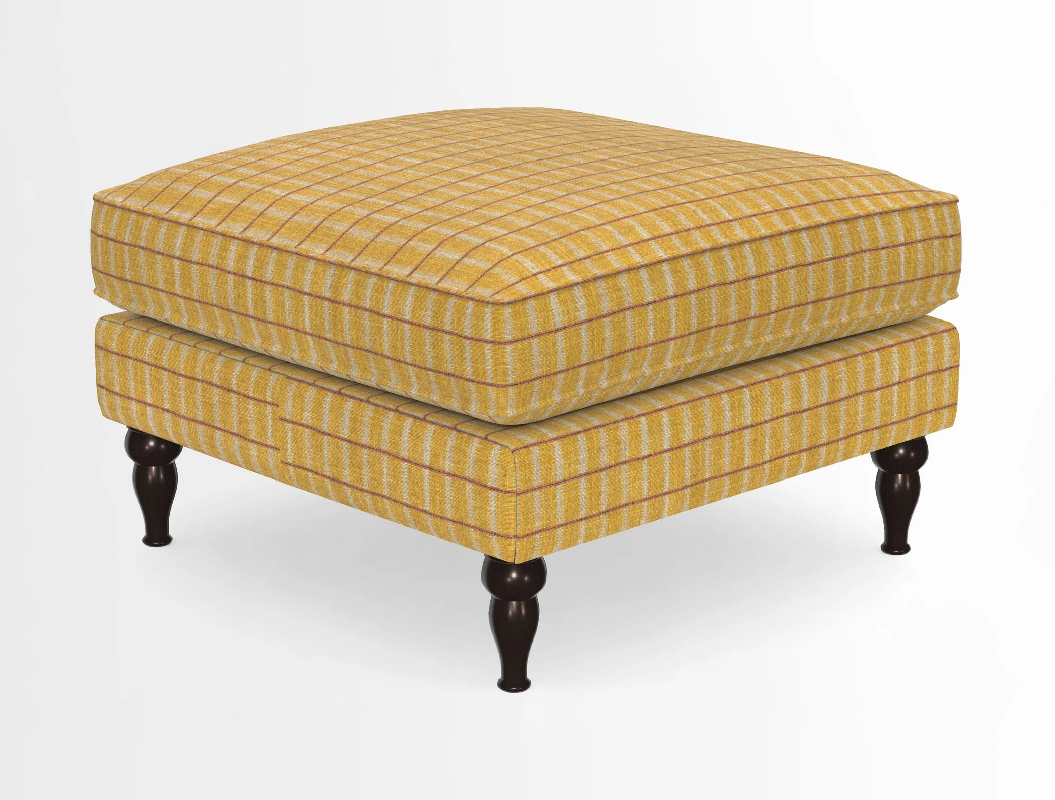 Cooksbridge Standard Footstool in Two Tone Plain Biscuit
