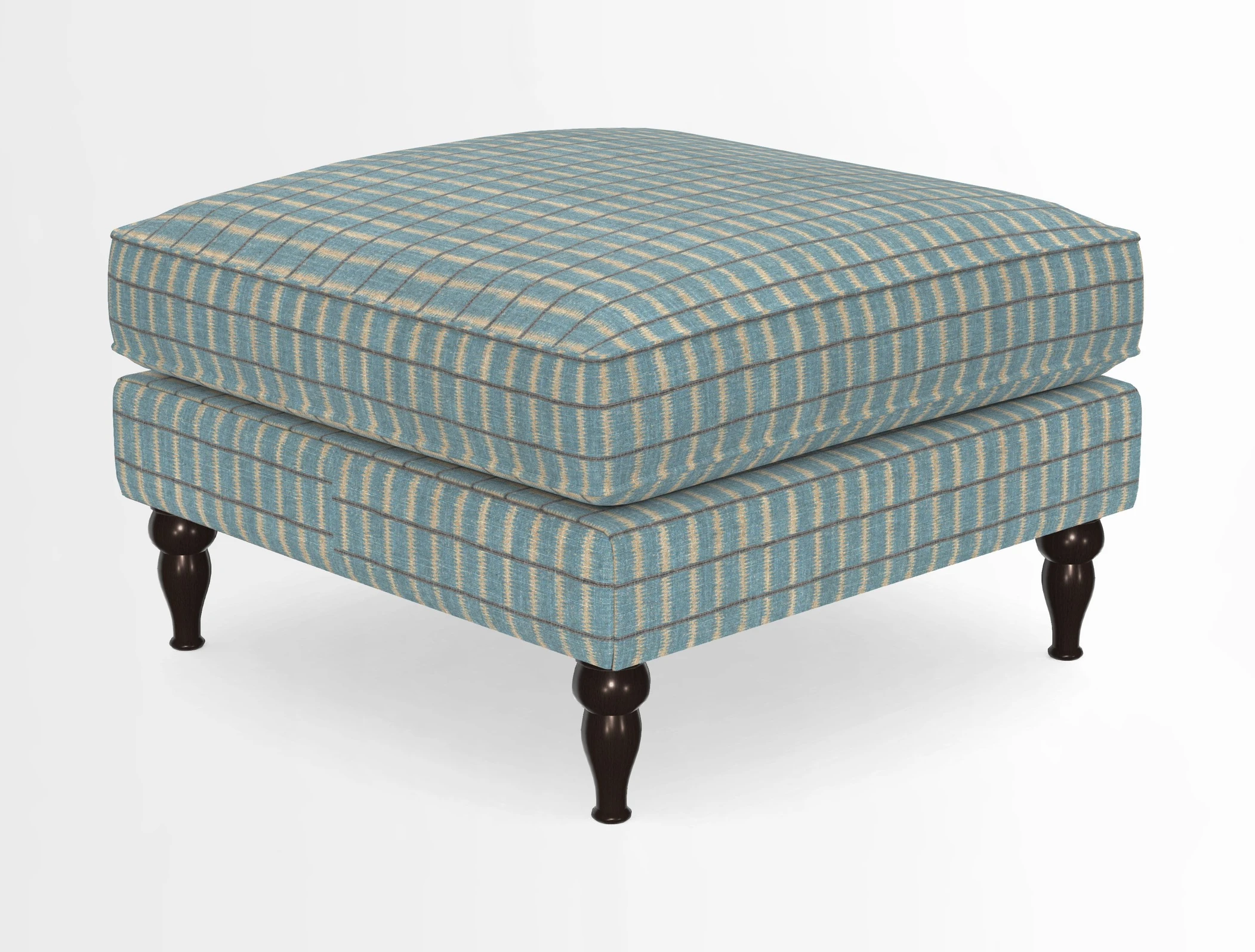 Cooksbridge Standard Footstool in Two Tone Plain Biscuit