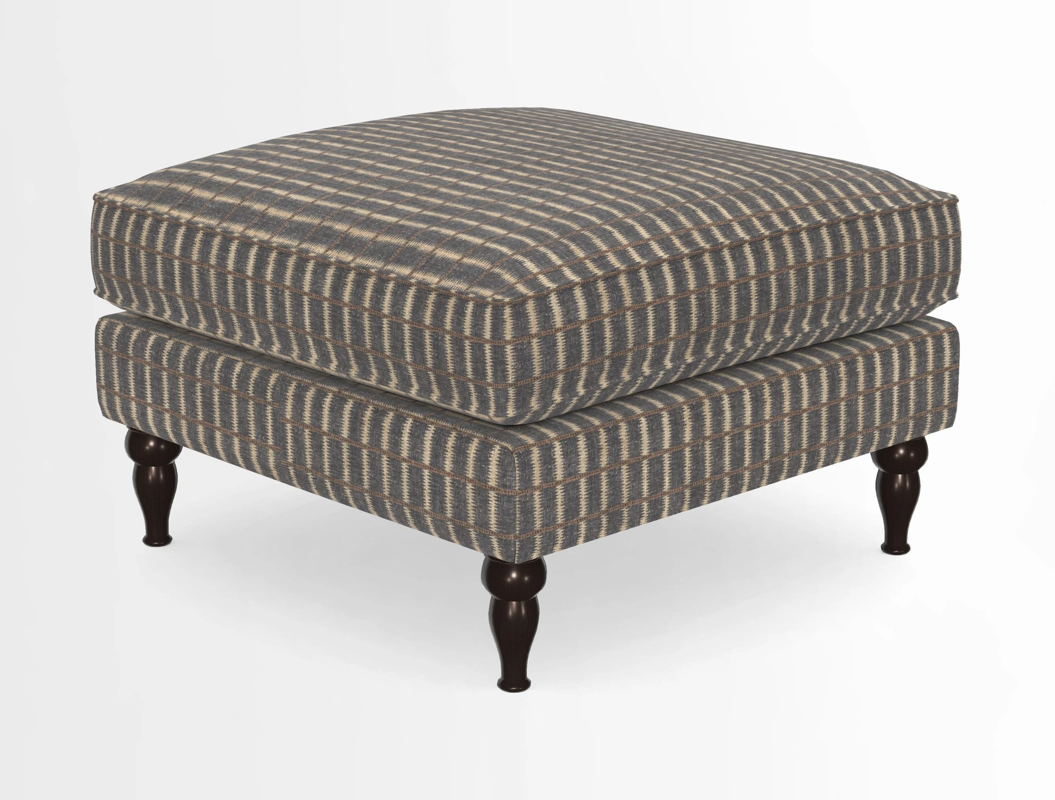 Cooksbridge Standard Footstool in Two Tone Plain Biscuit