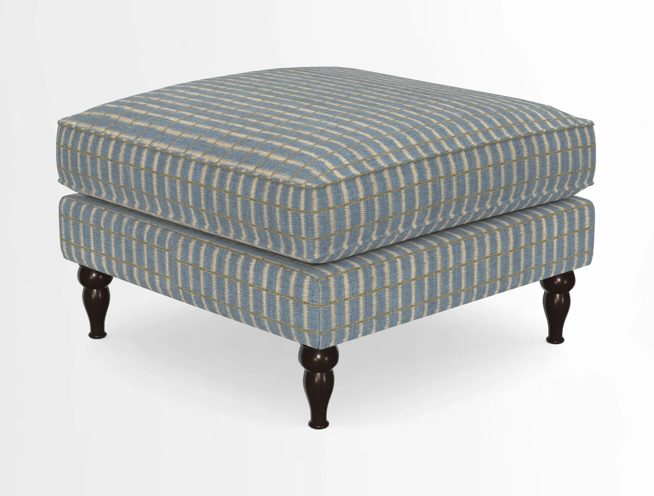 Cooksbridge Standard Footstool in Two Tone Plain Biscuit