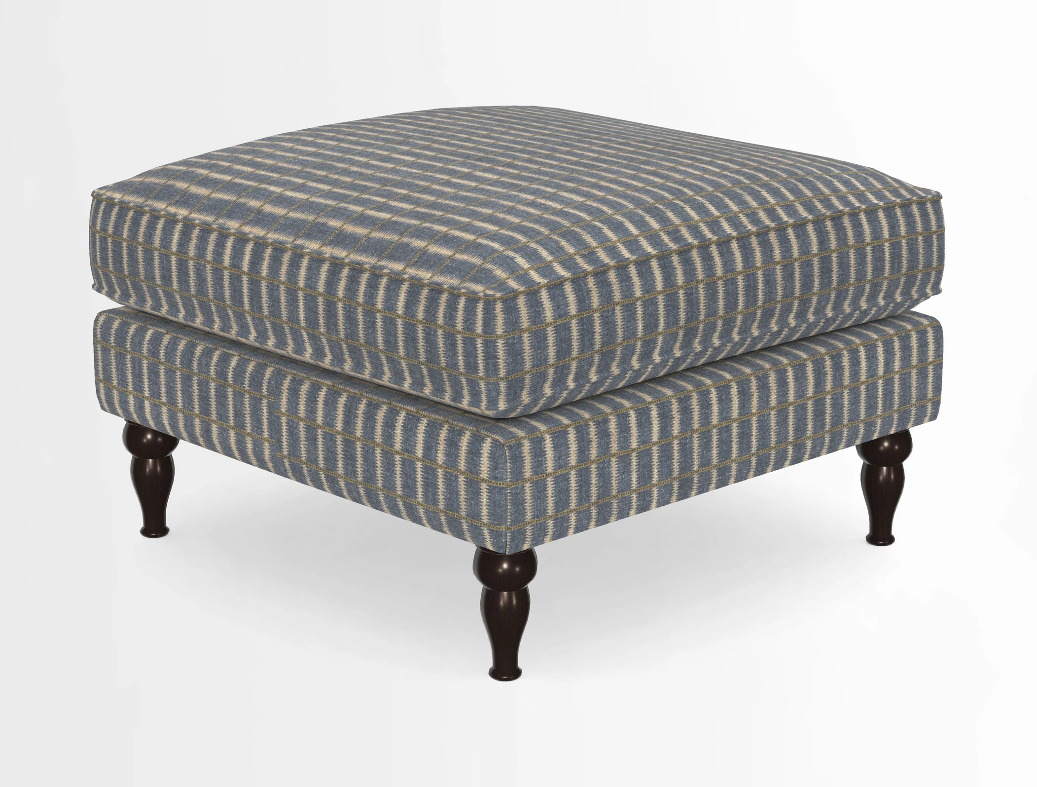 Cooksbridge Standard Footstool in Two Tone Plain Biscuit