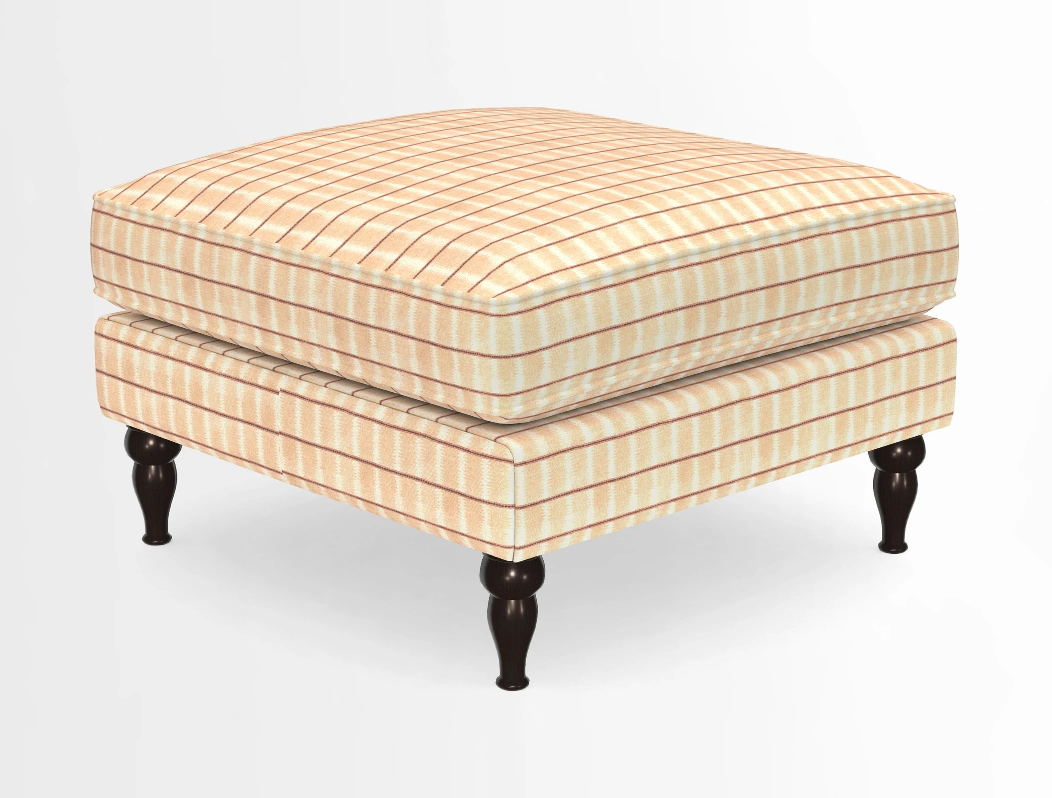 Cooksbridge Standard Footstool in Two Tone Plain Biscuit