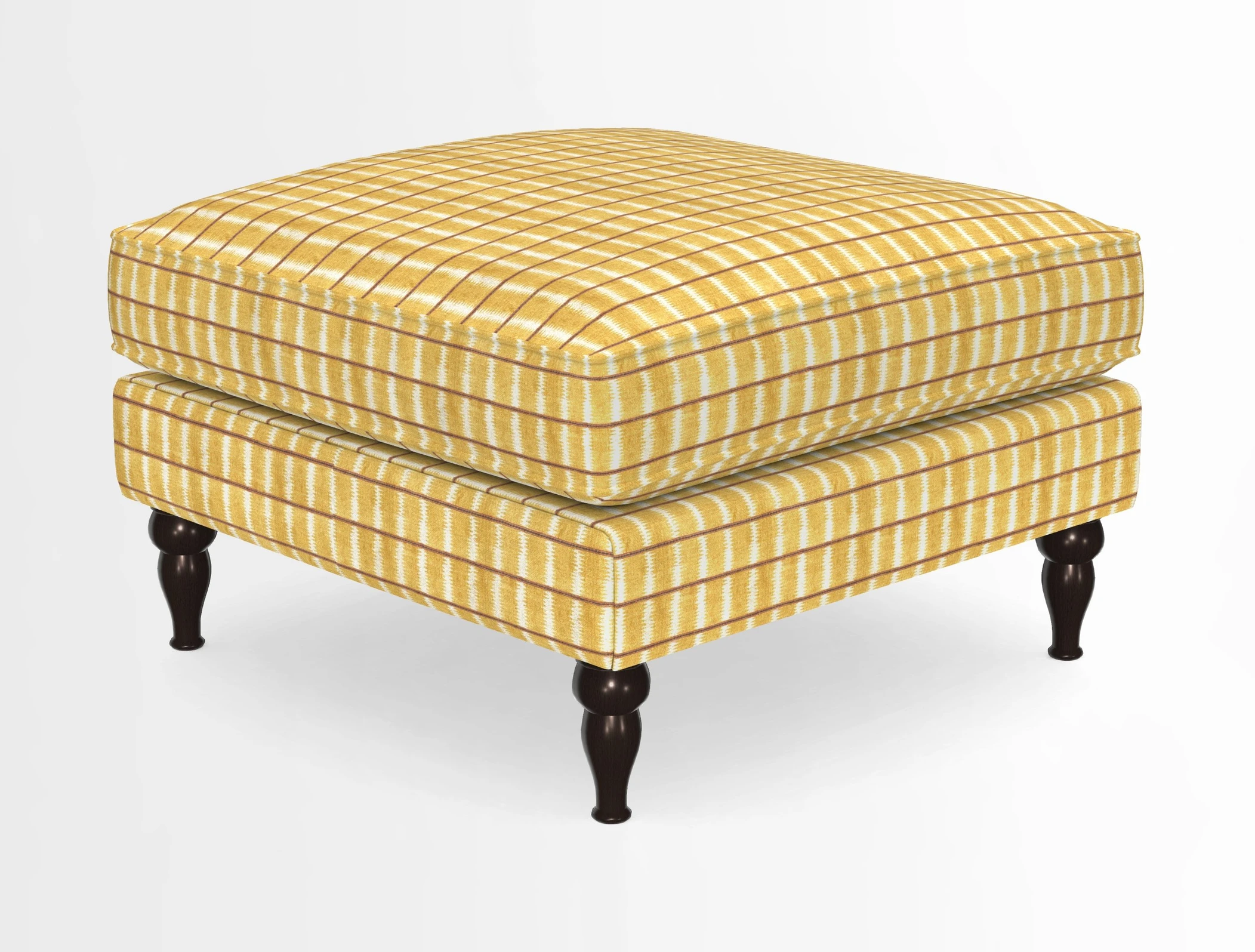 Cooksbridge Standard Footstool in Two Tone Plain Biscuit