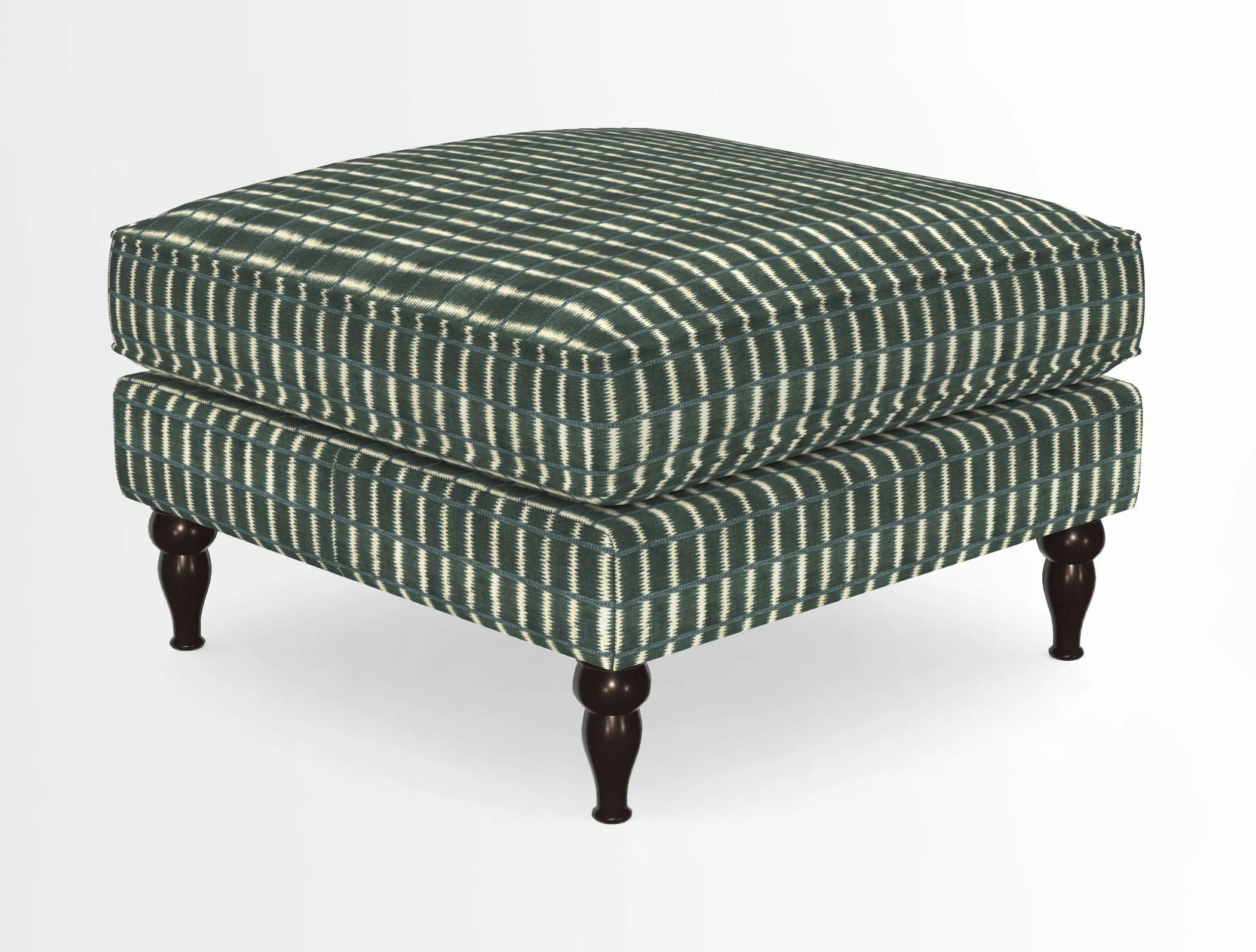 Cooksbridge Standard Footstool in Two Tone Plain Biscuit