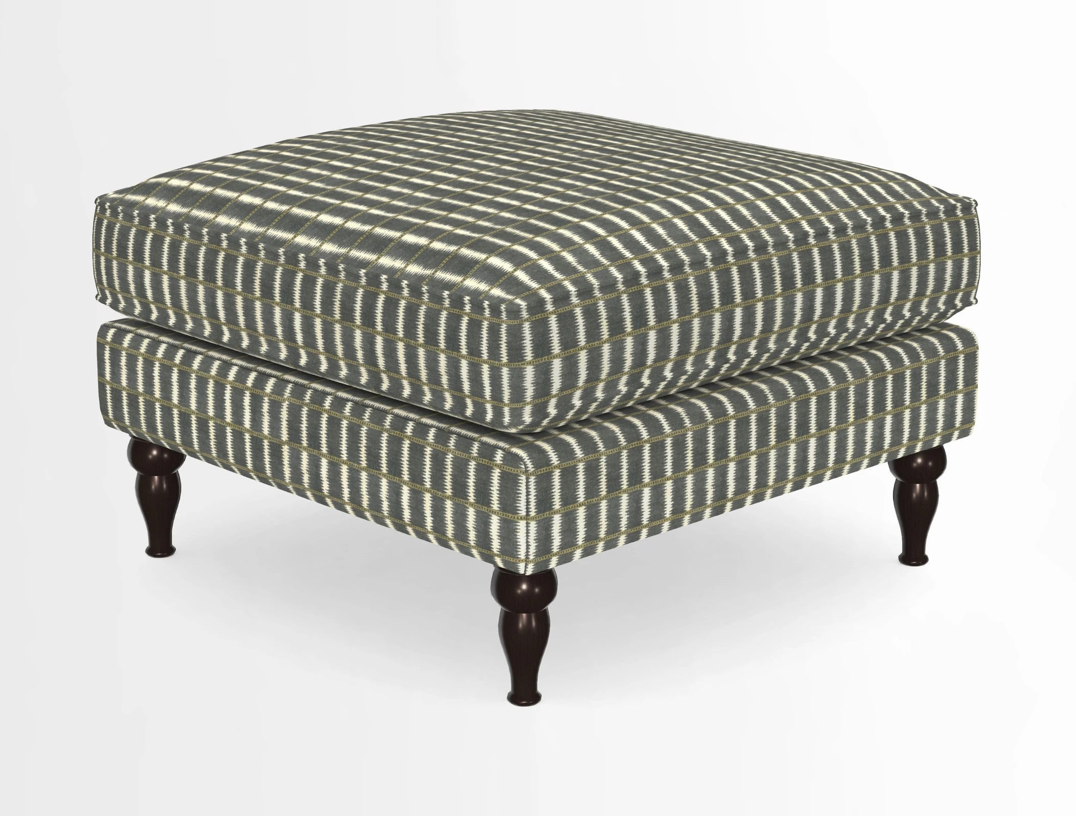 Cooksbridge Standard Footstool in Two Tone Plain Biscuit