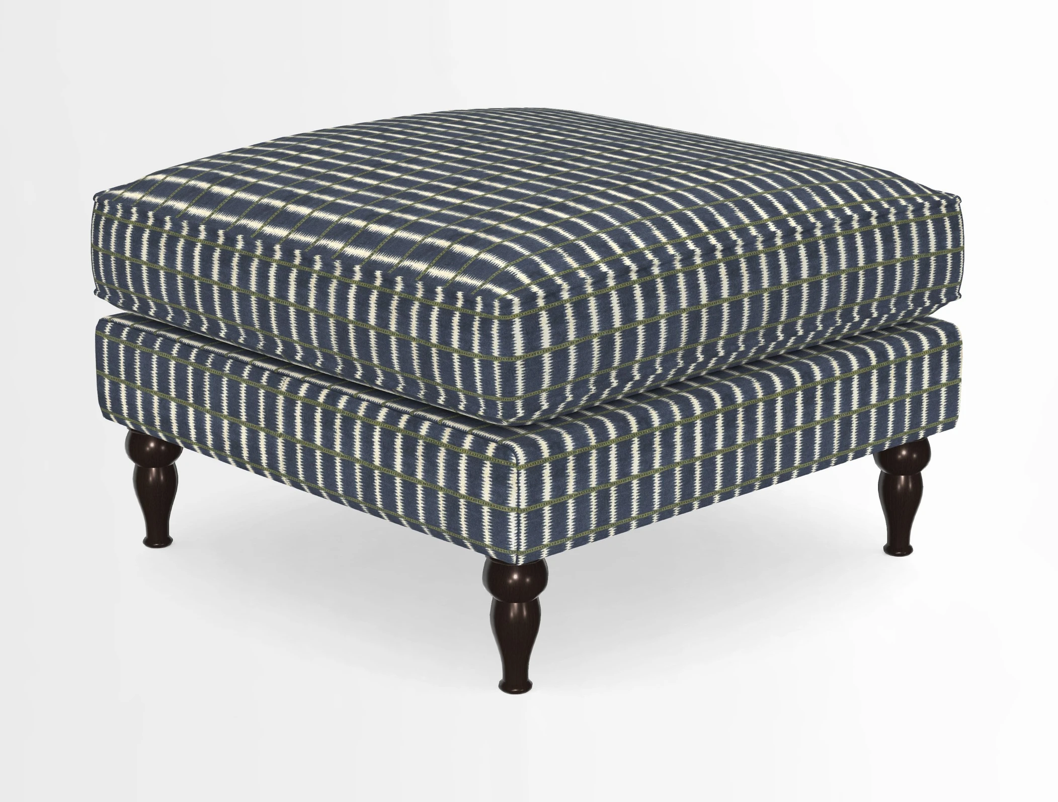 Cooksbridge Standard Footstool in Two Tone Plain Biscuit