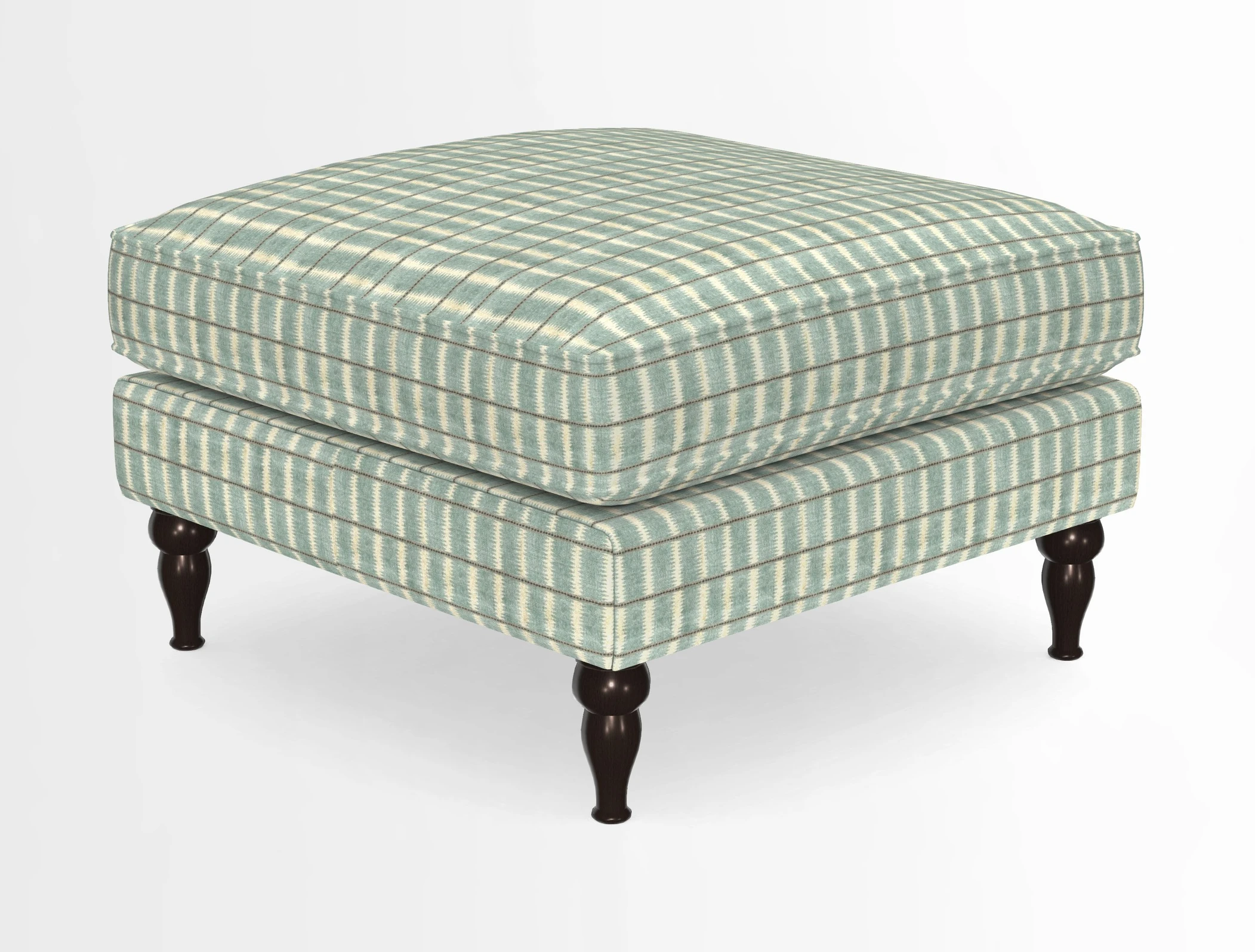Cooksbridge Standard Footstool in Two Tone Plain Biscuit