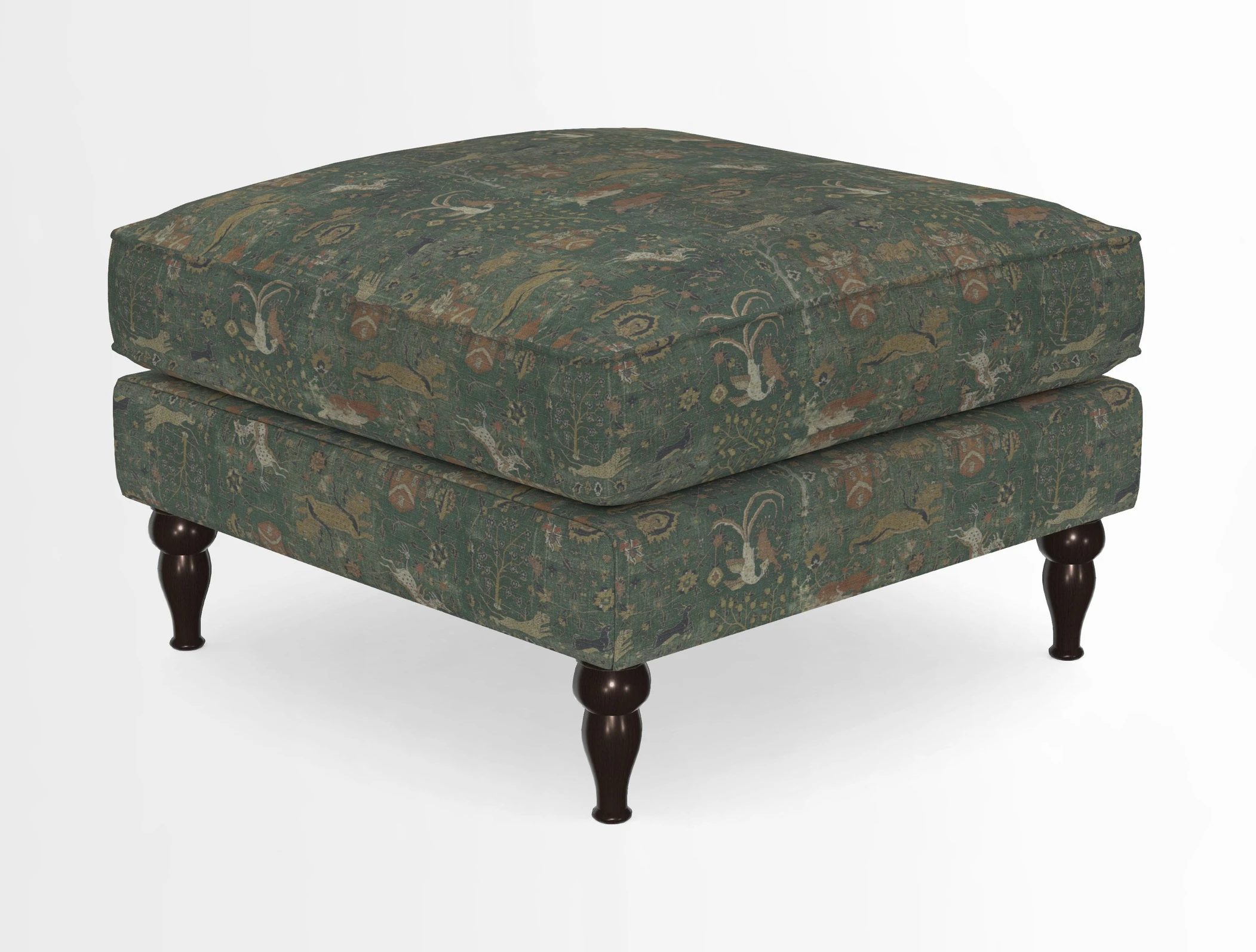 Cooksbridge Standard Footstool in Two Tone Plain Biscuit