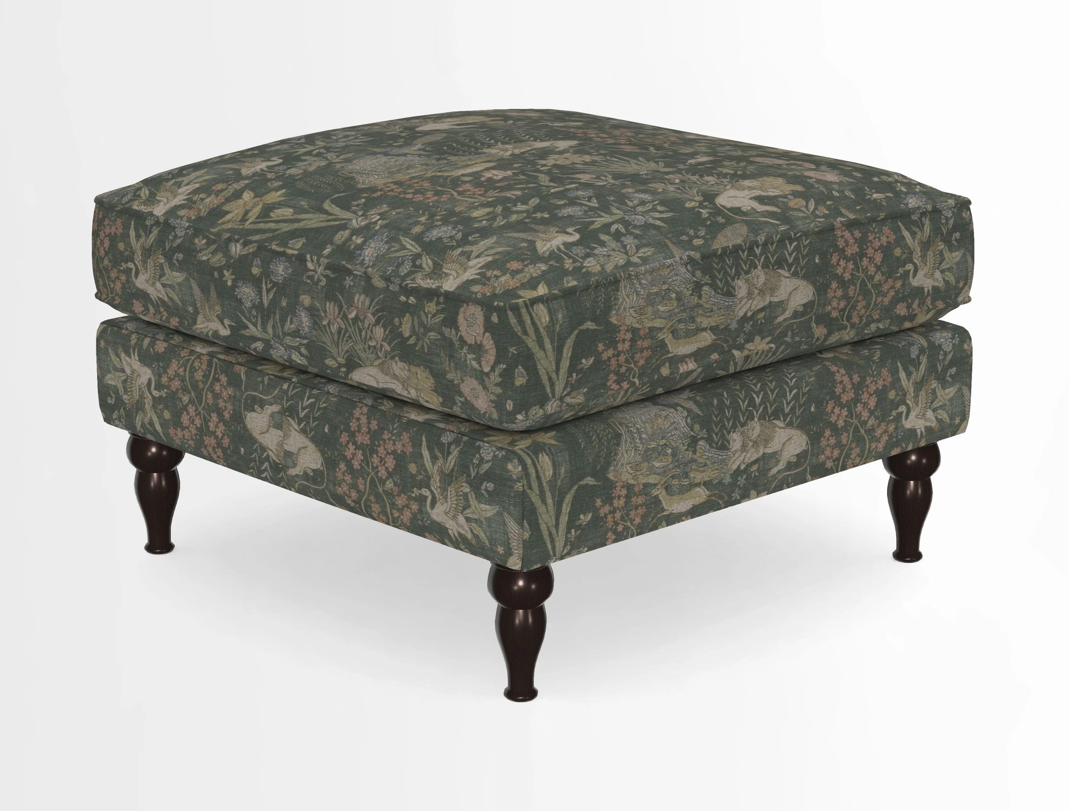 Cooksbridge Standard Footstool in Two Tone Plain Biscuit