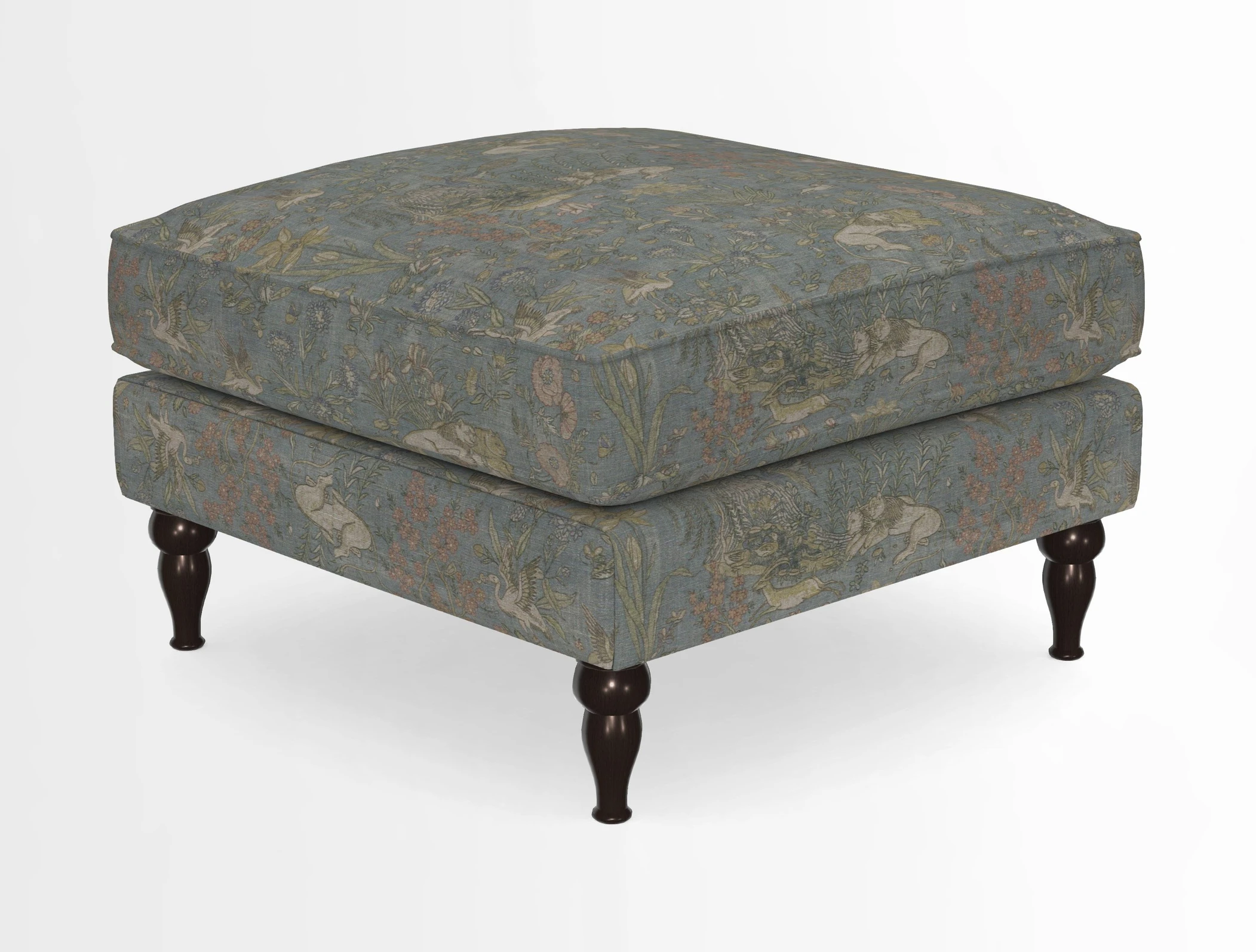 Cooksbridge Standard Footstool in Two Tone Plain Biscuit
