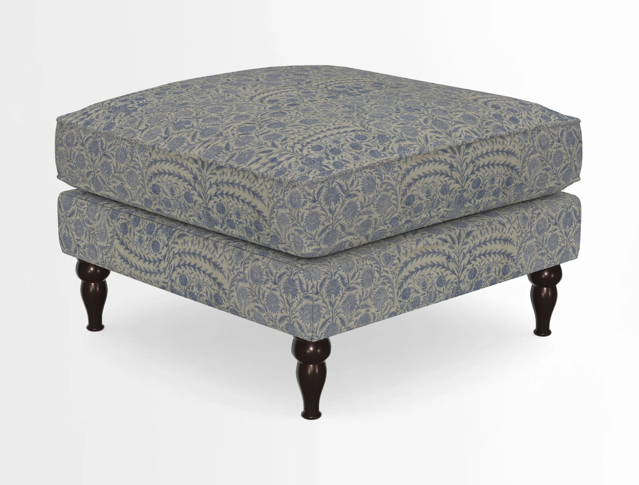 Cooksbridge Standard Footstool in Two Tone Plain Biscuit