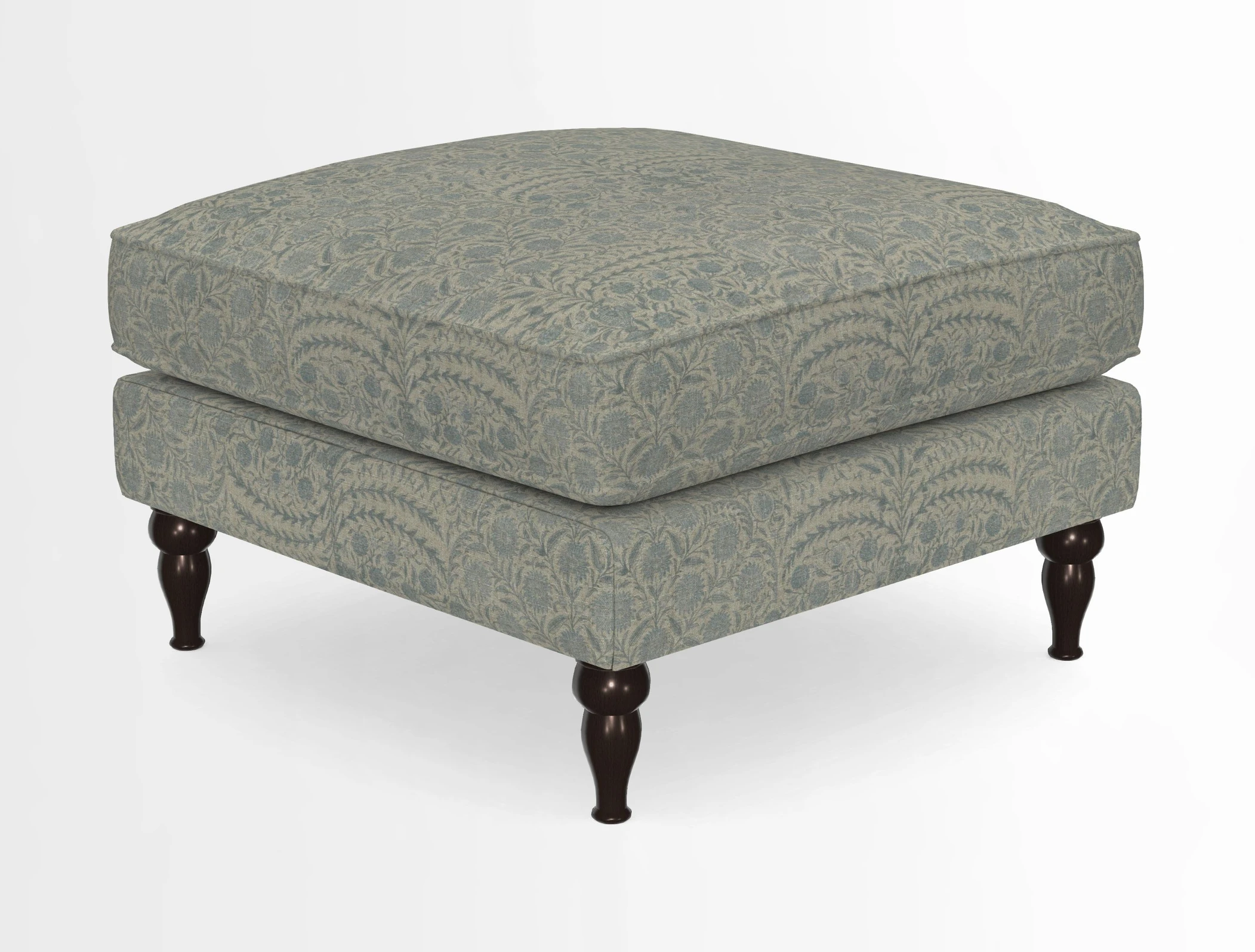Cooksbridge Standard Footstool in Two Tone Plain Biscuit